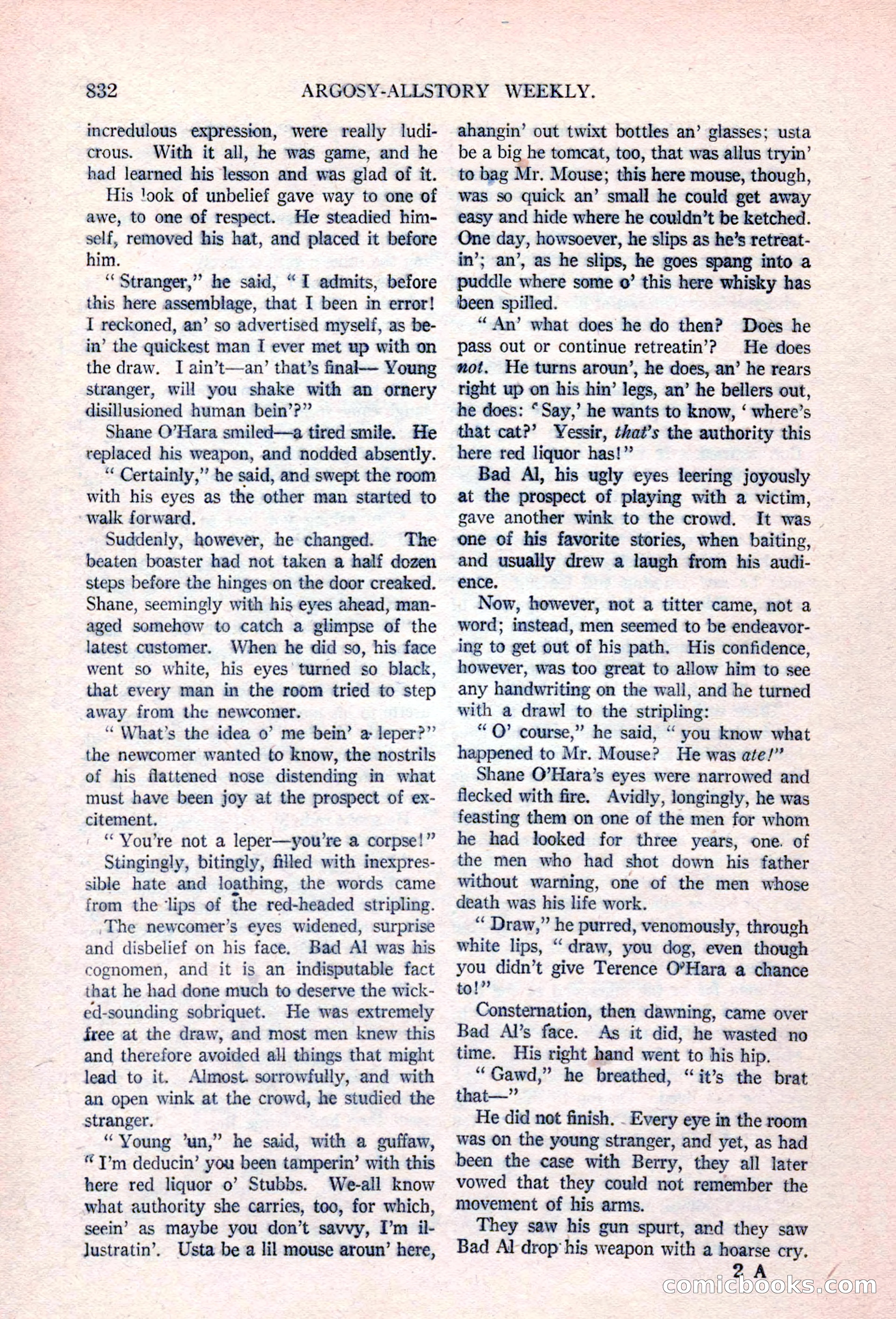 Argosy All-Story Weekly, April 17, 1926 — page 38 of 168