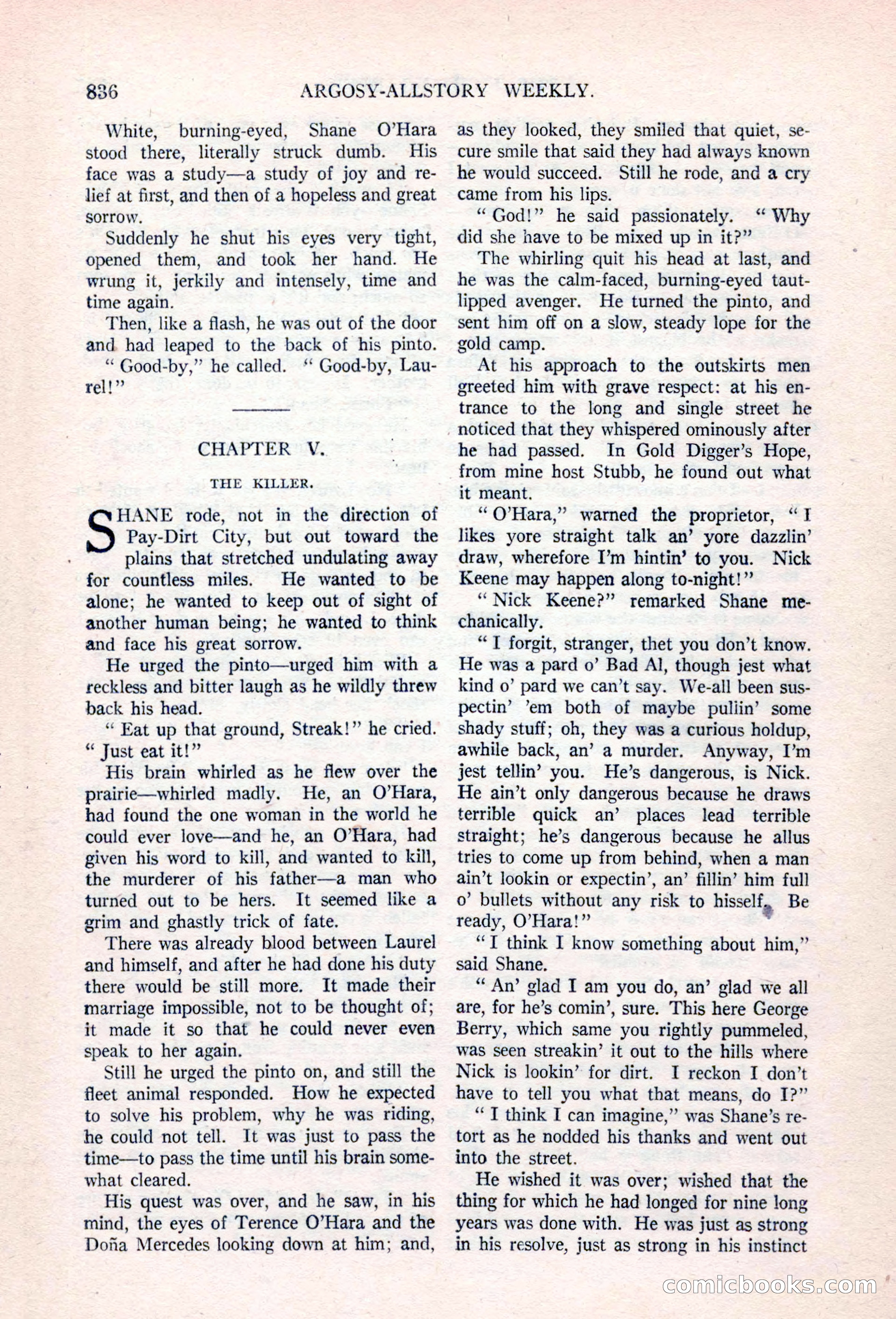 Argosy All-Story Weekly, April 17, 1926 — page 42 of 168