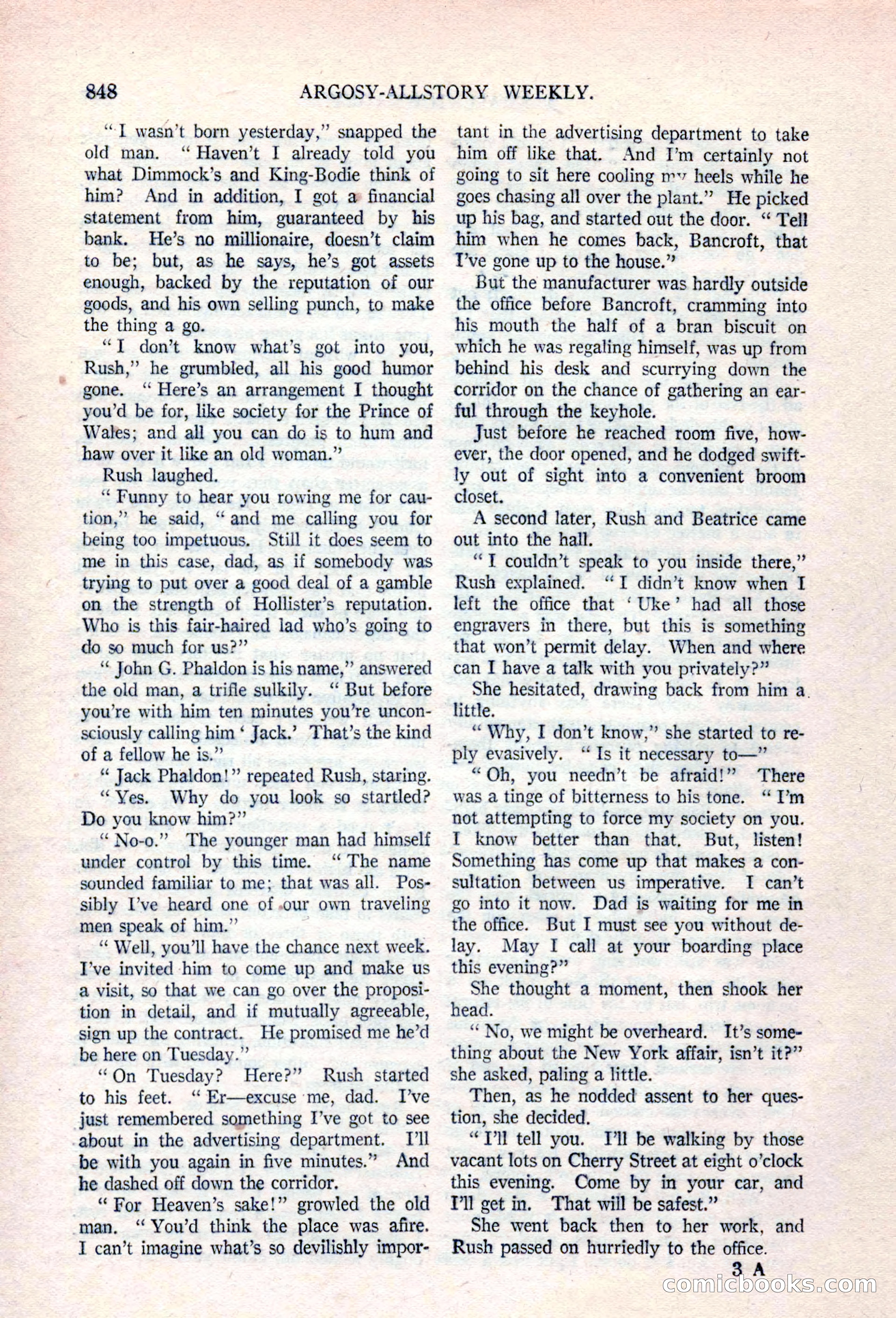 Argosy All-Story Weekly, April 17, 1926 — page 54 of 168