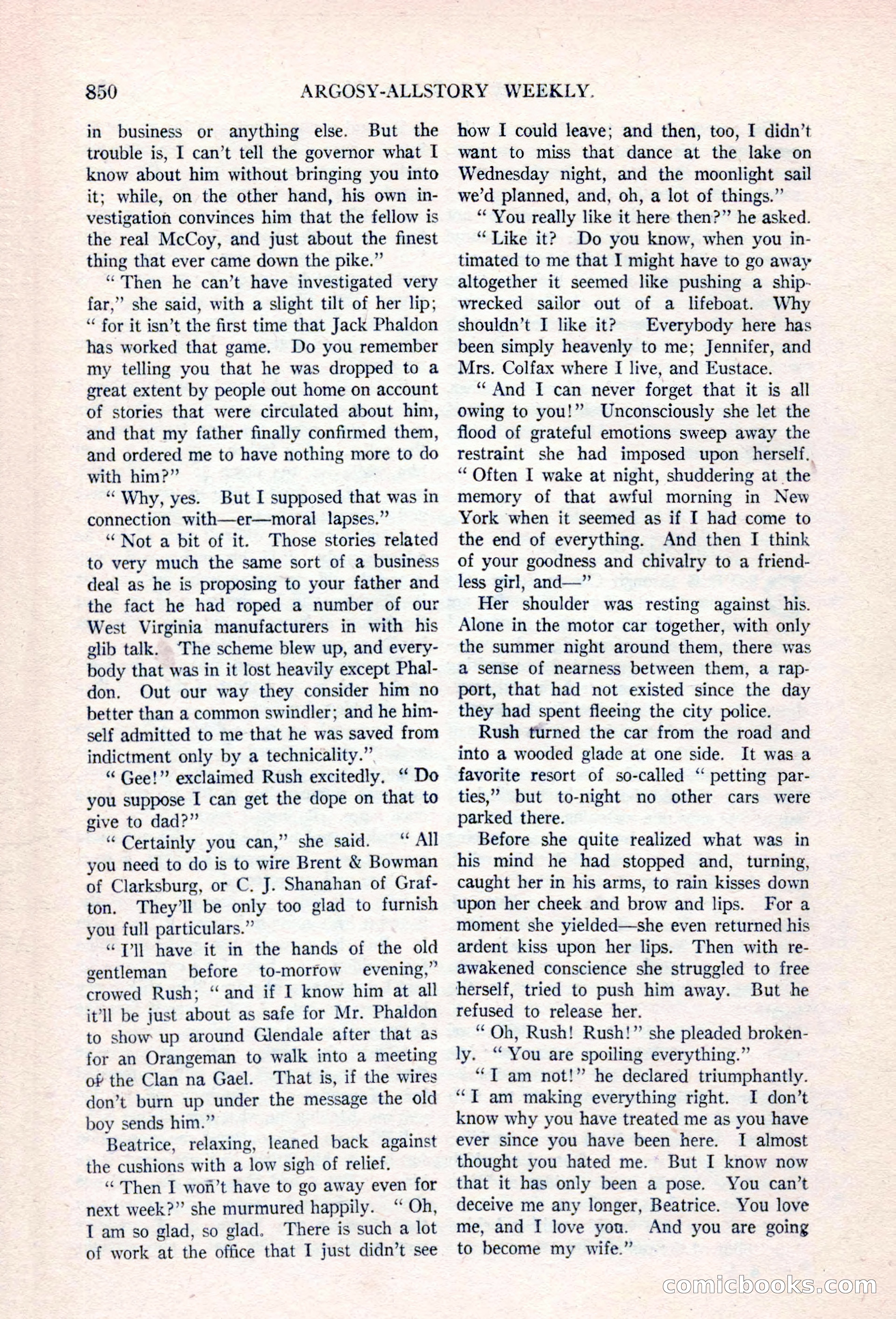 Argosy All-Story Weekly, April 17, 1926 — page 56 of 168