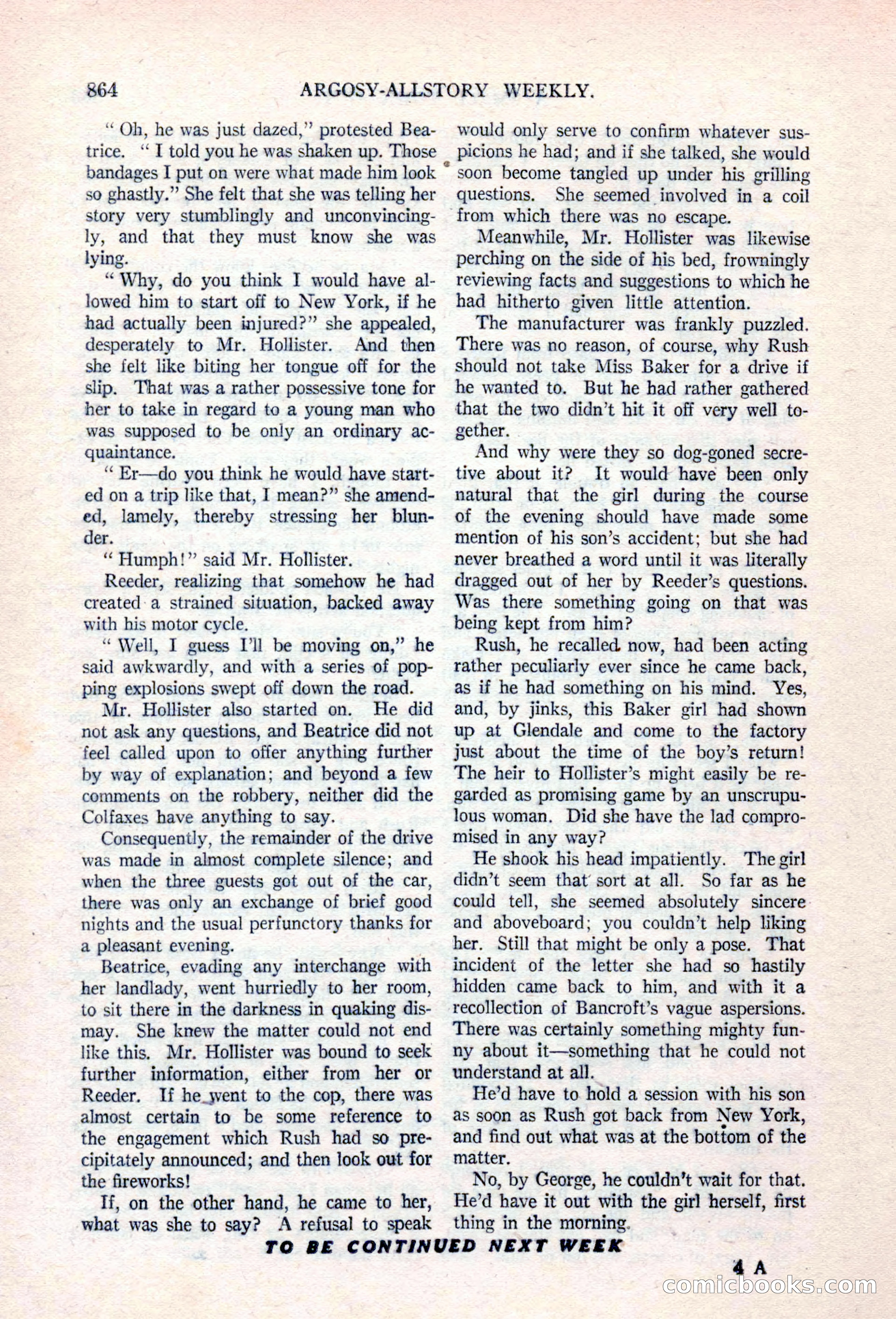 Argosy All-Story Weekly, April 17, 1926 — page 70 of 168