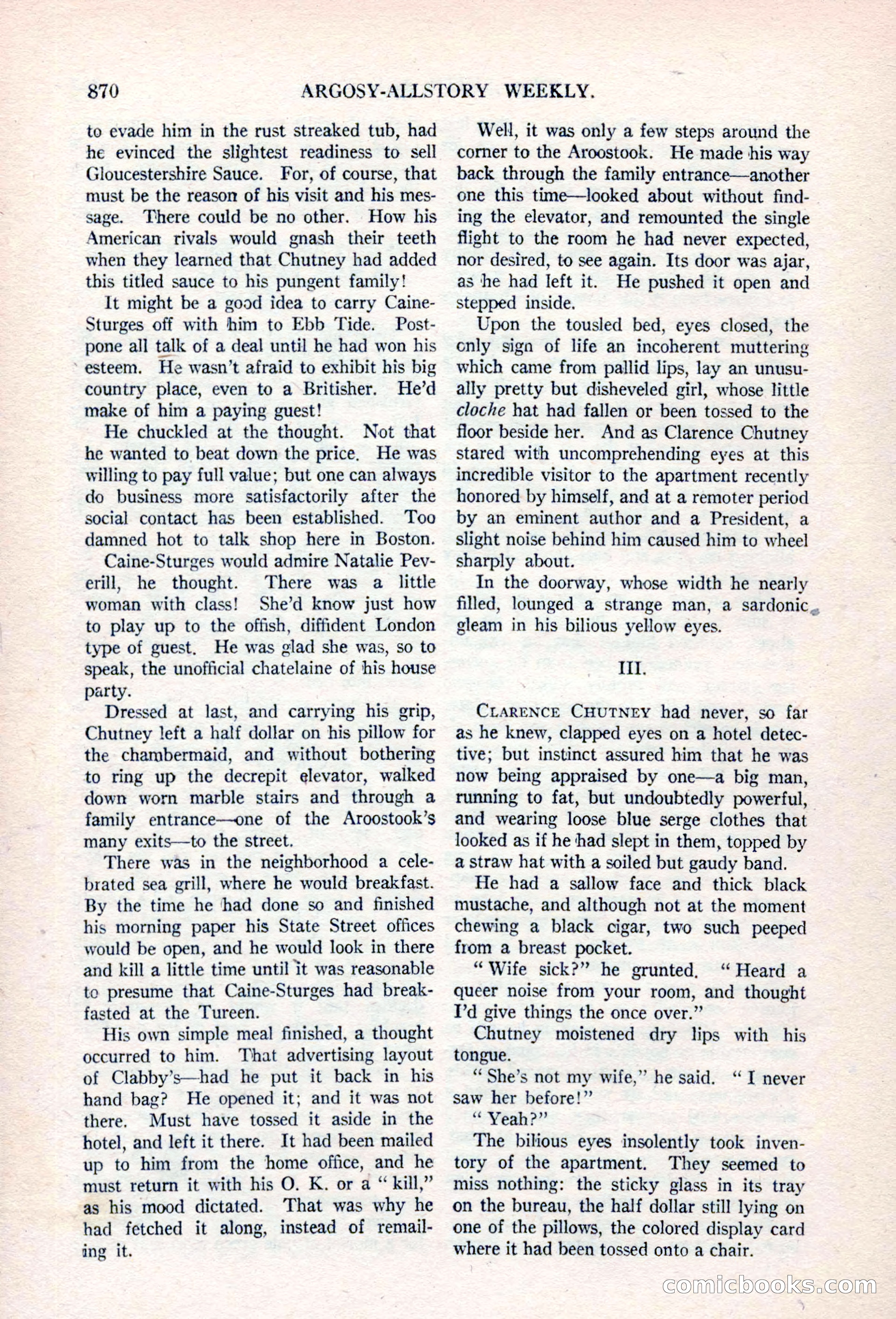 Argosy All-Story Weekly, April 17, 1926 — page 76 of 168
