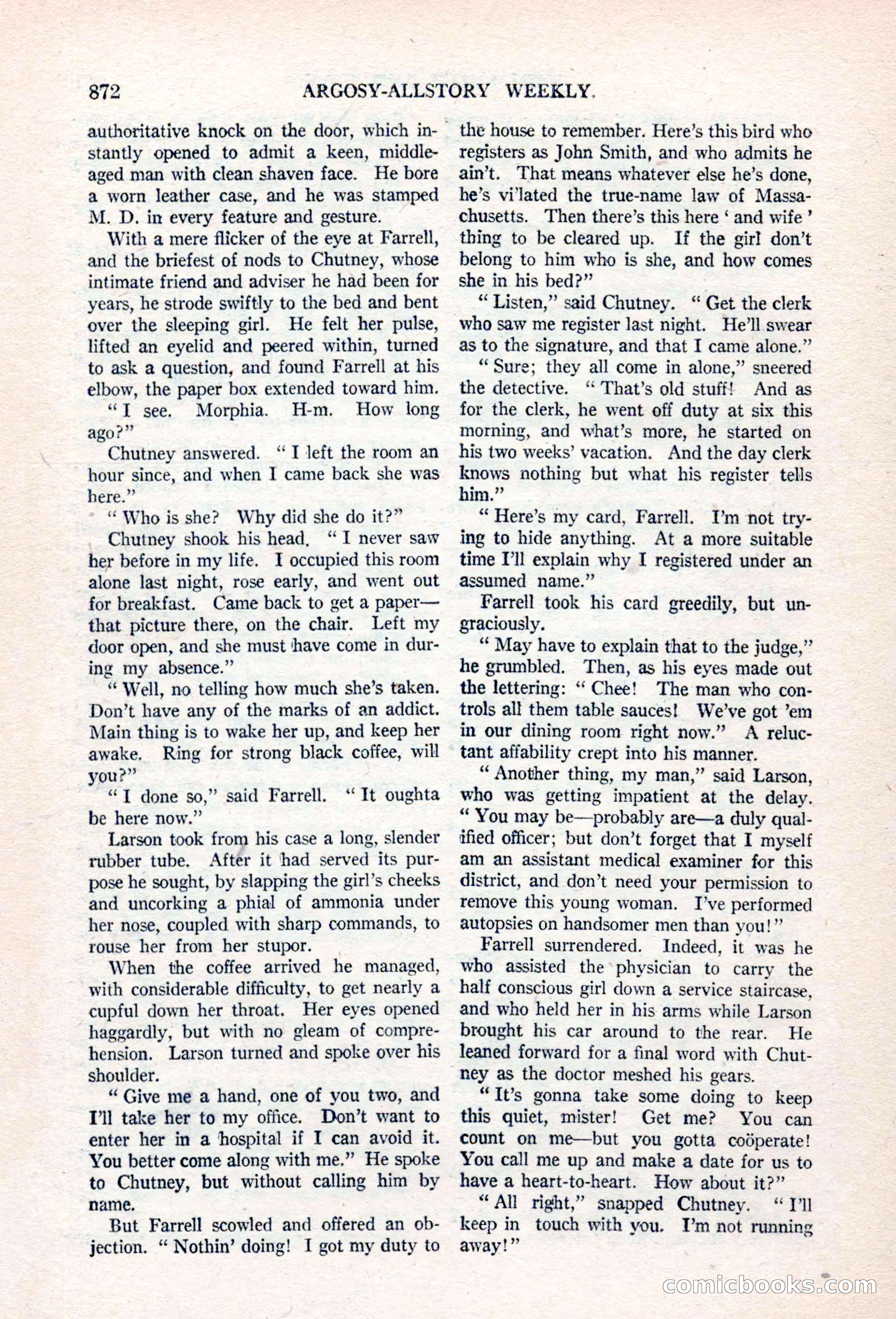 Argosy All-Story Weekly, April 17, 1926 — page 78 of 168