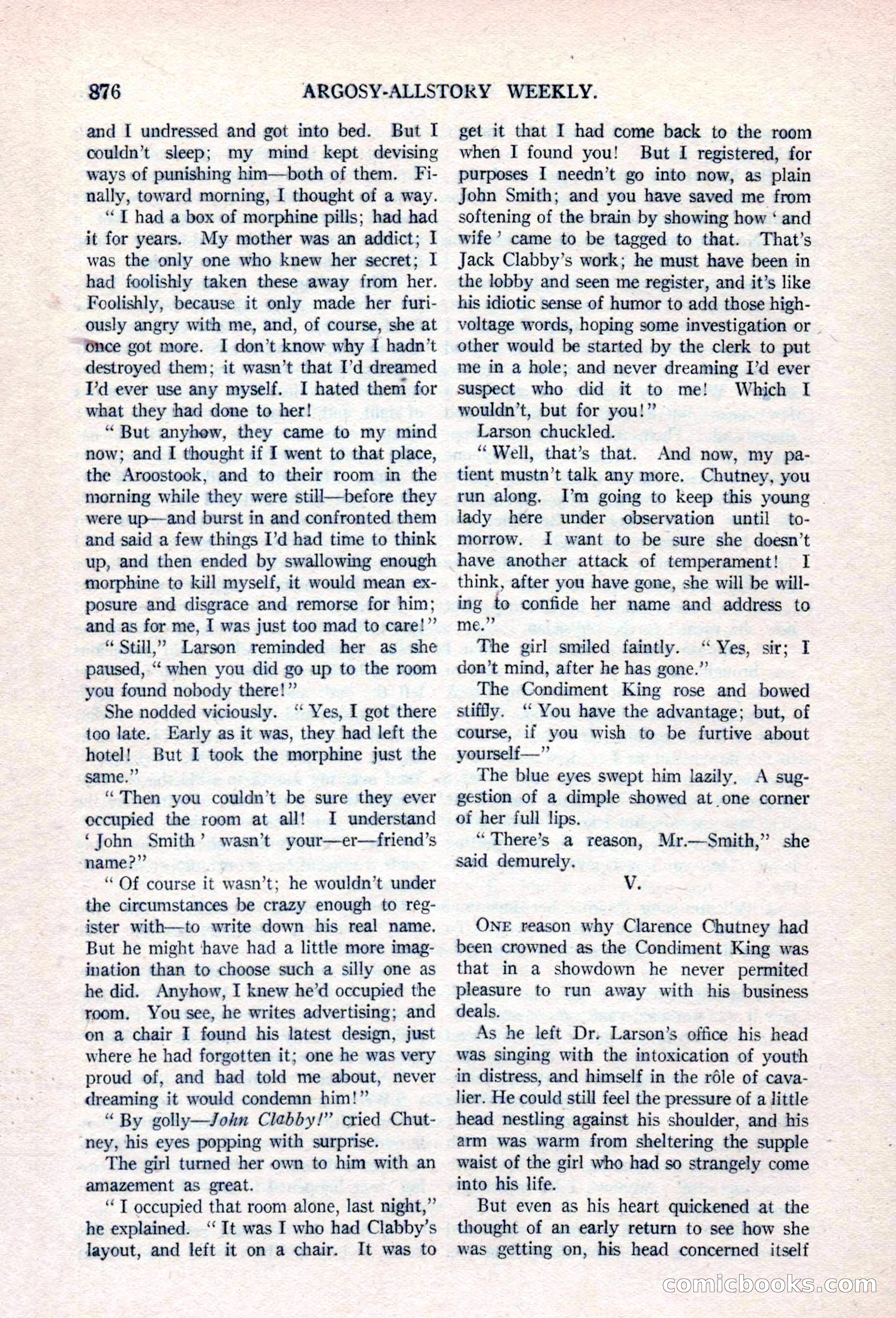 Argosy All-Story Weekly, April 17, 1926 — page 82 of 168