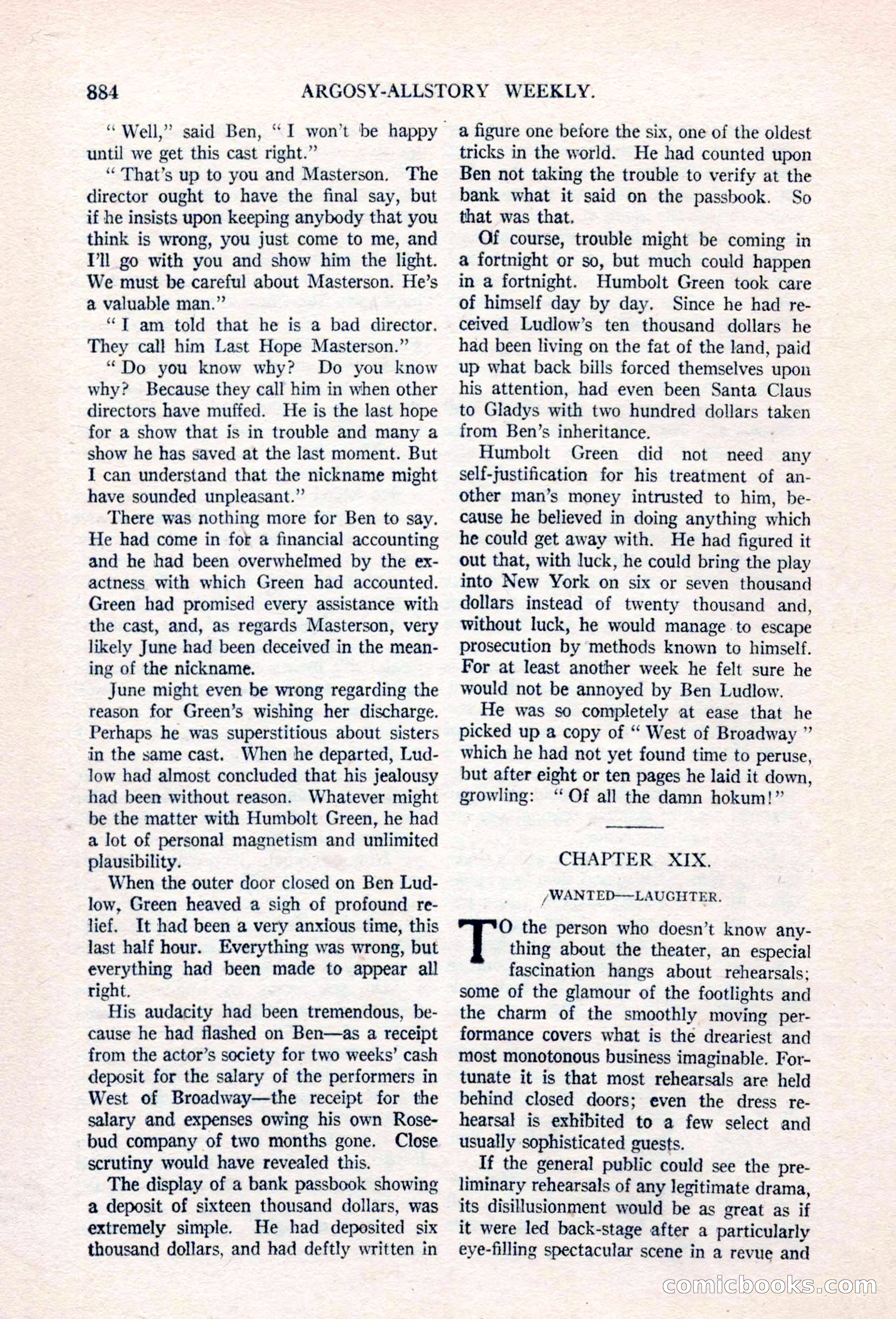 Argosy All-Story Weekly, April 17, 1926 — page 90 of 168