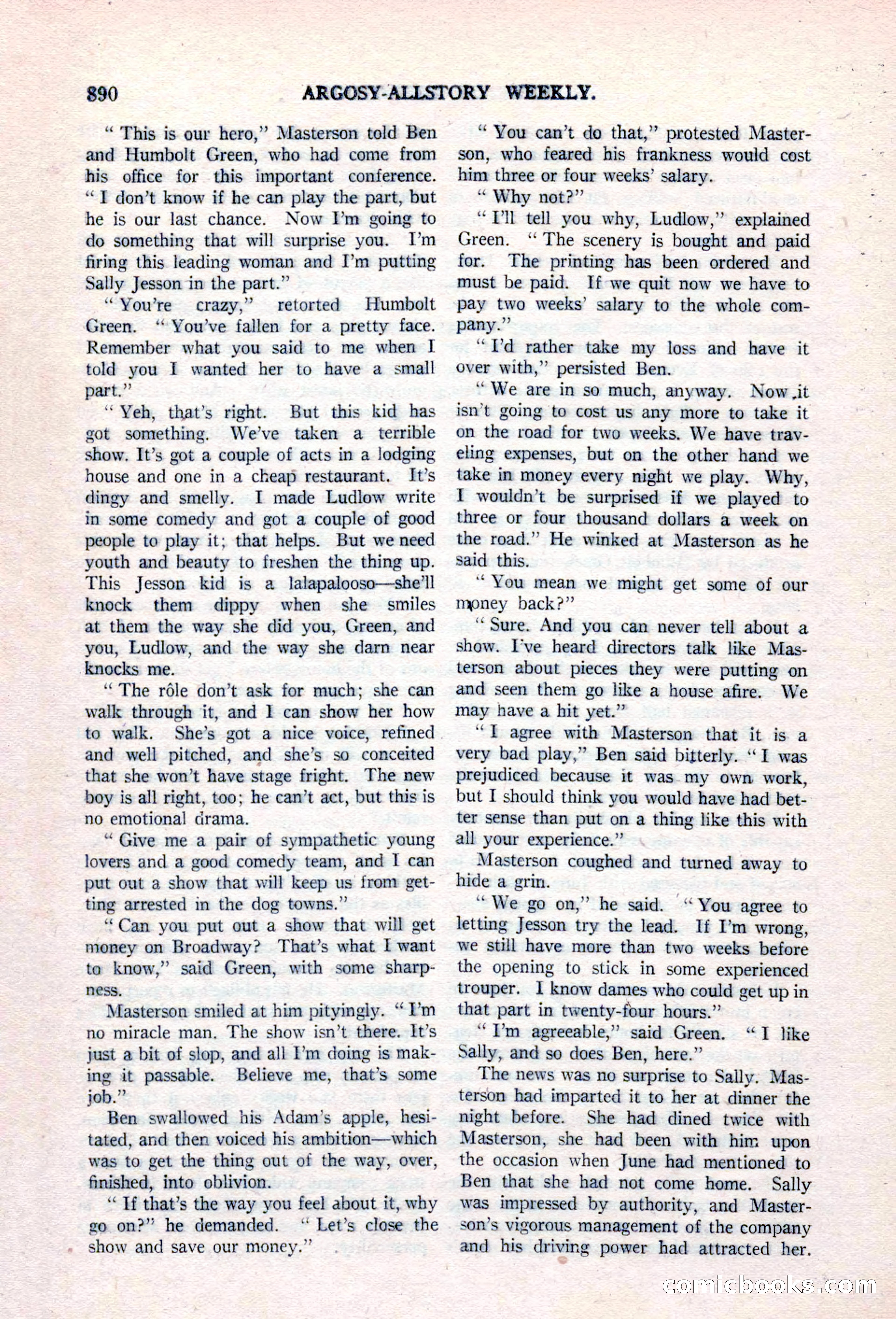 Argosy All-Story Weekly, April 17, 1926 — page 96 of 168