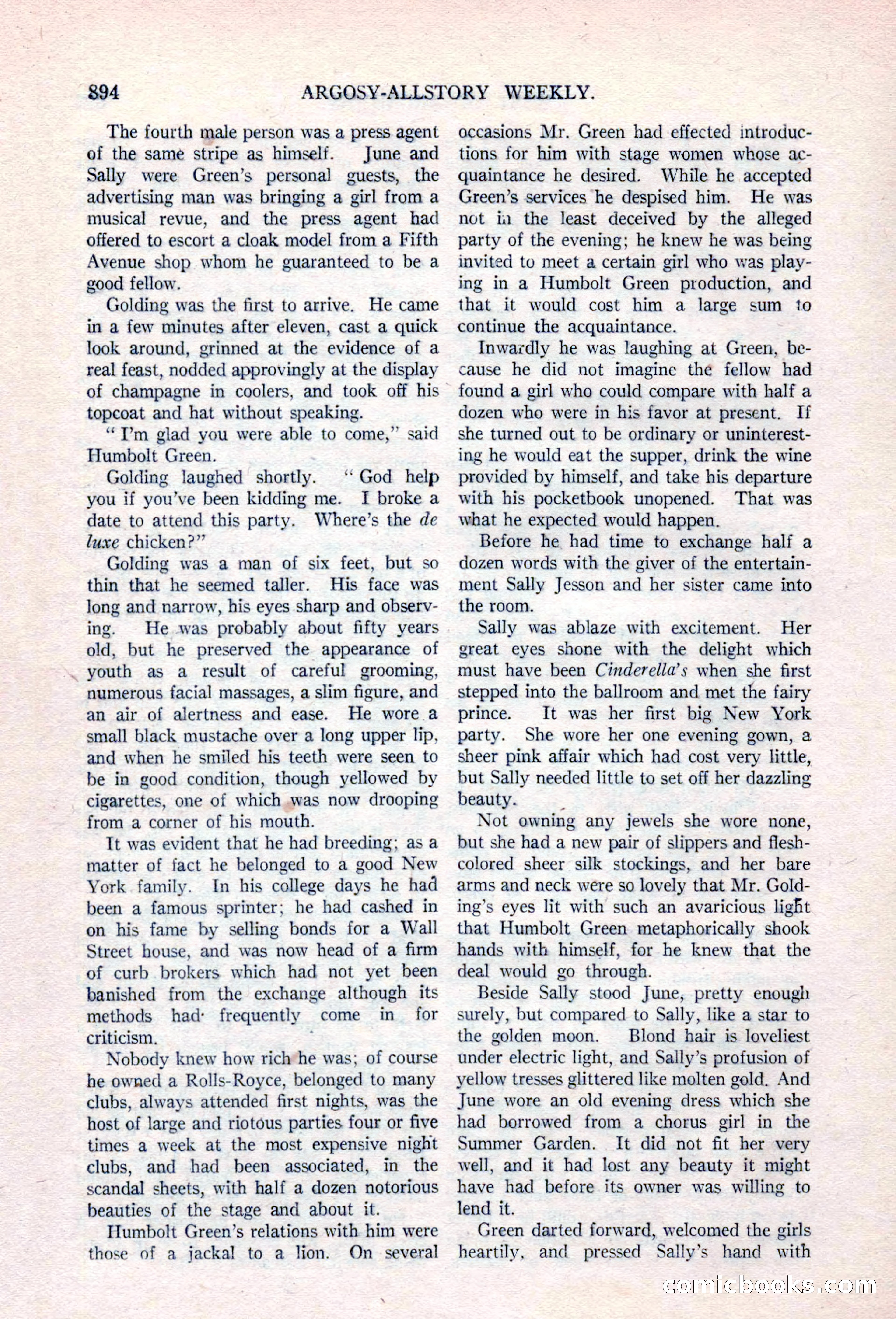 Argosy All-Story Weekly, April 17, 1926 — page 100 of 168