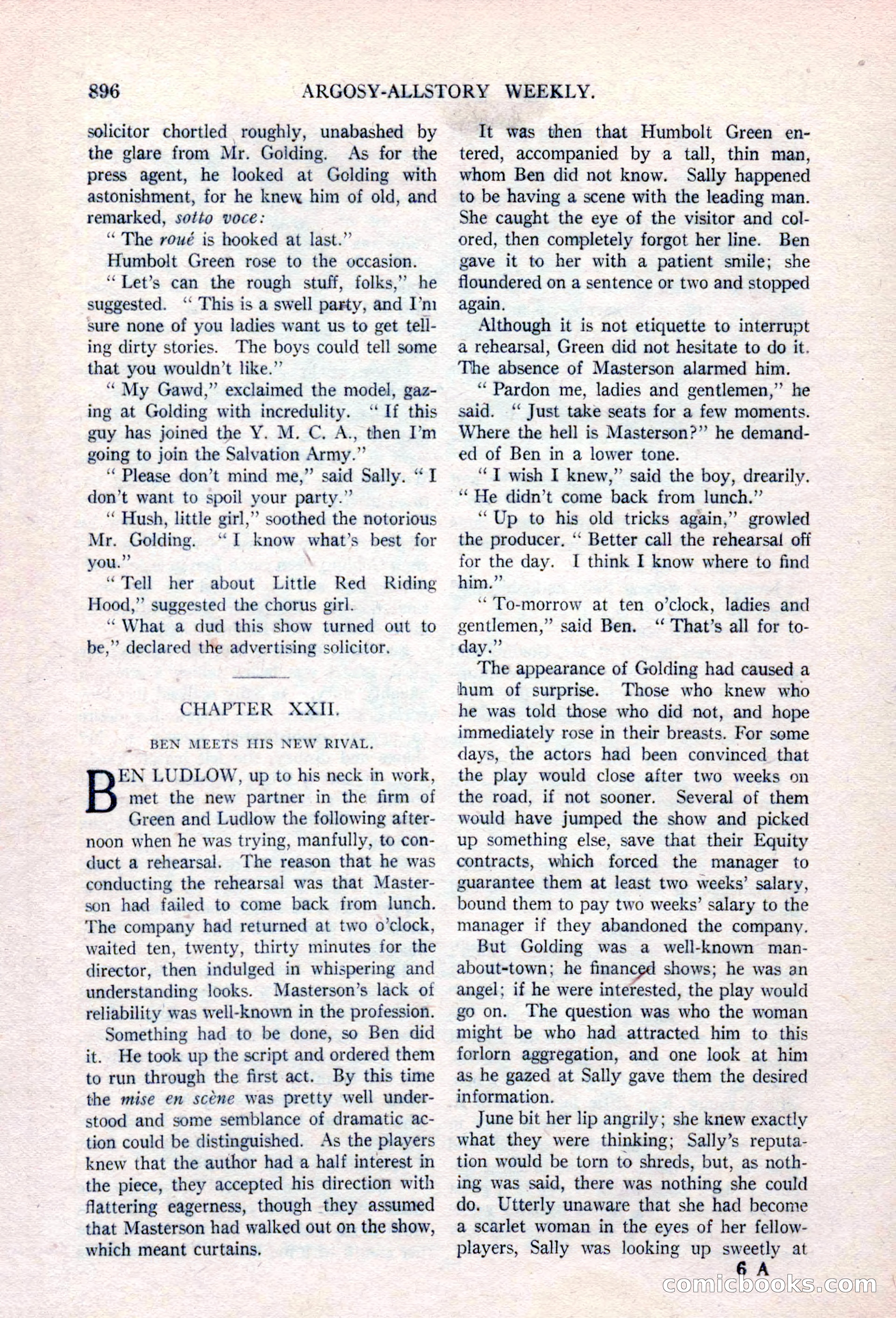 Argosy All-Story Weekly, April 17, 1926 — page 102 of 168