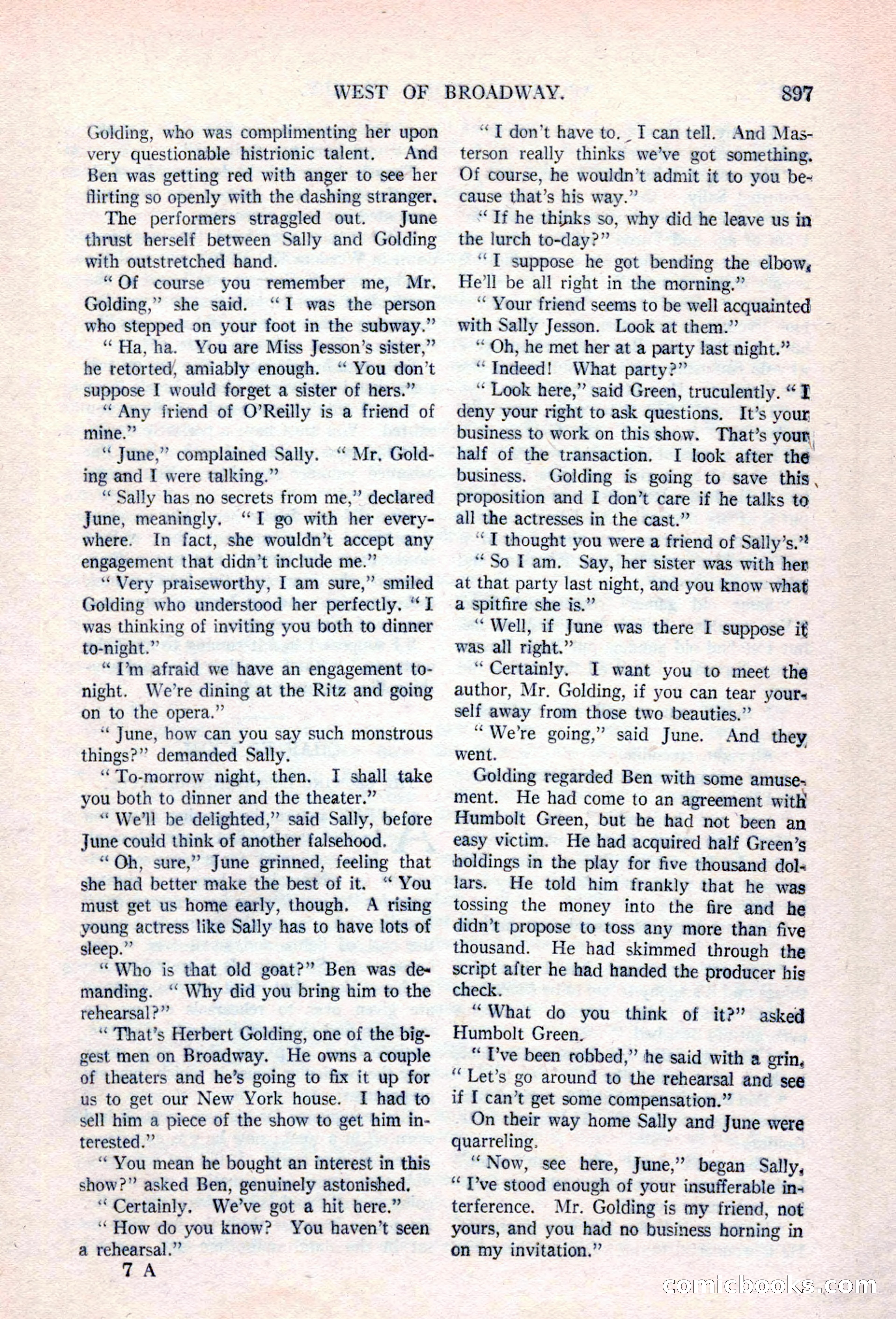 Argosy All-Story Weekly, April 17, 1926 — page 103 of 168