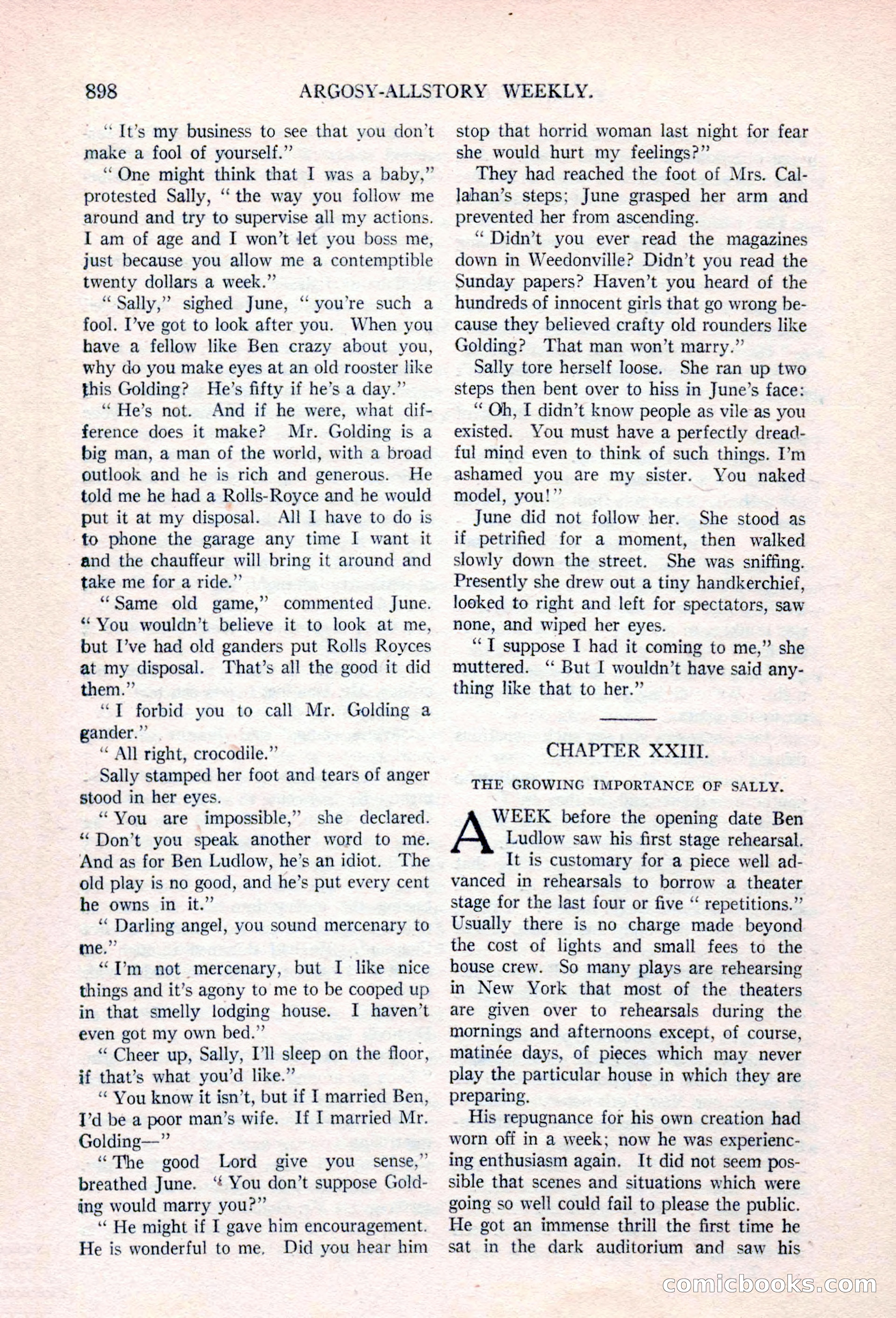Argosy All-Story Weekly, April 17, 1926 — page 104 of 168
