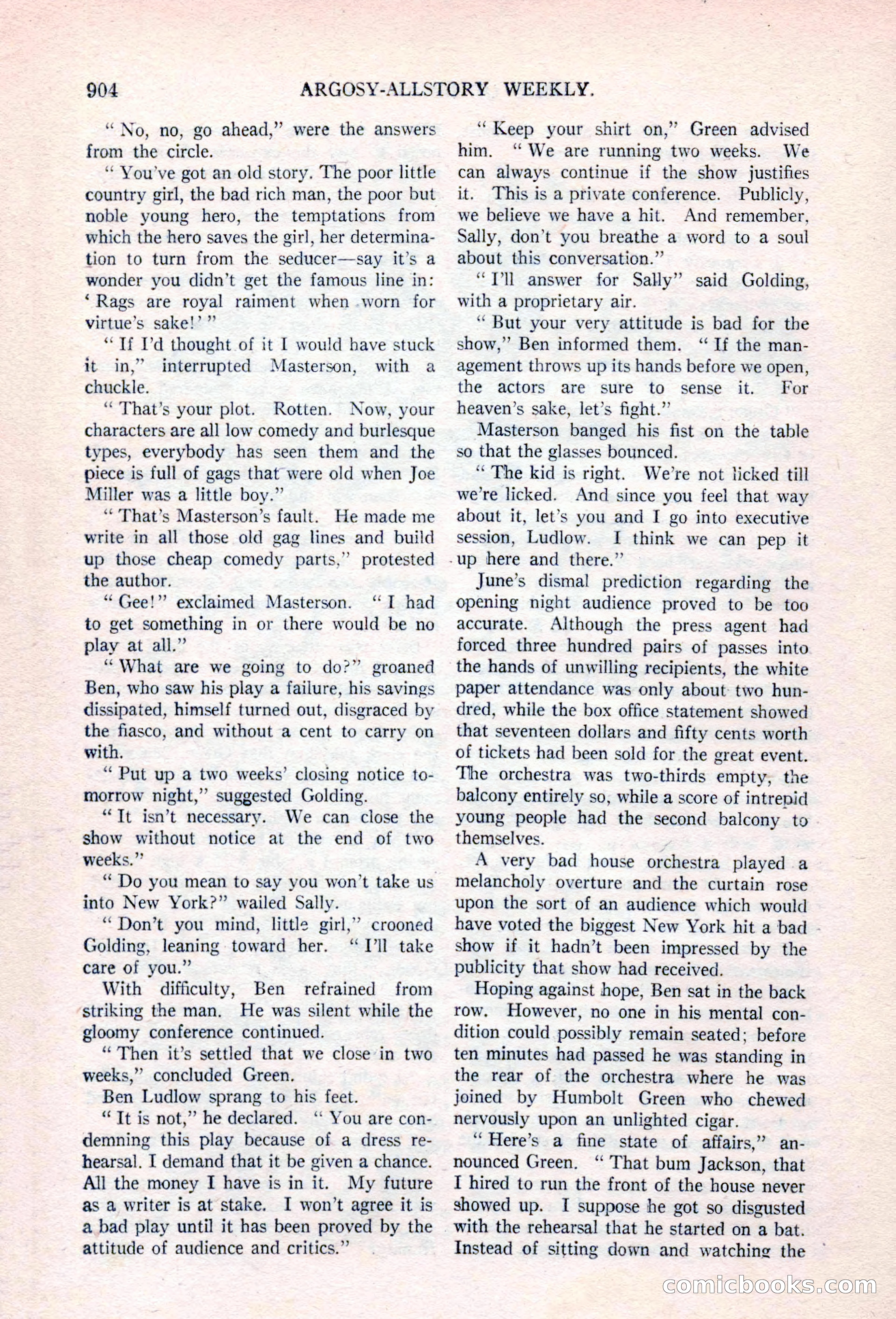 Argosy All-Story Weekly, April 17, 1926 — page 110 of 168