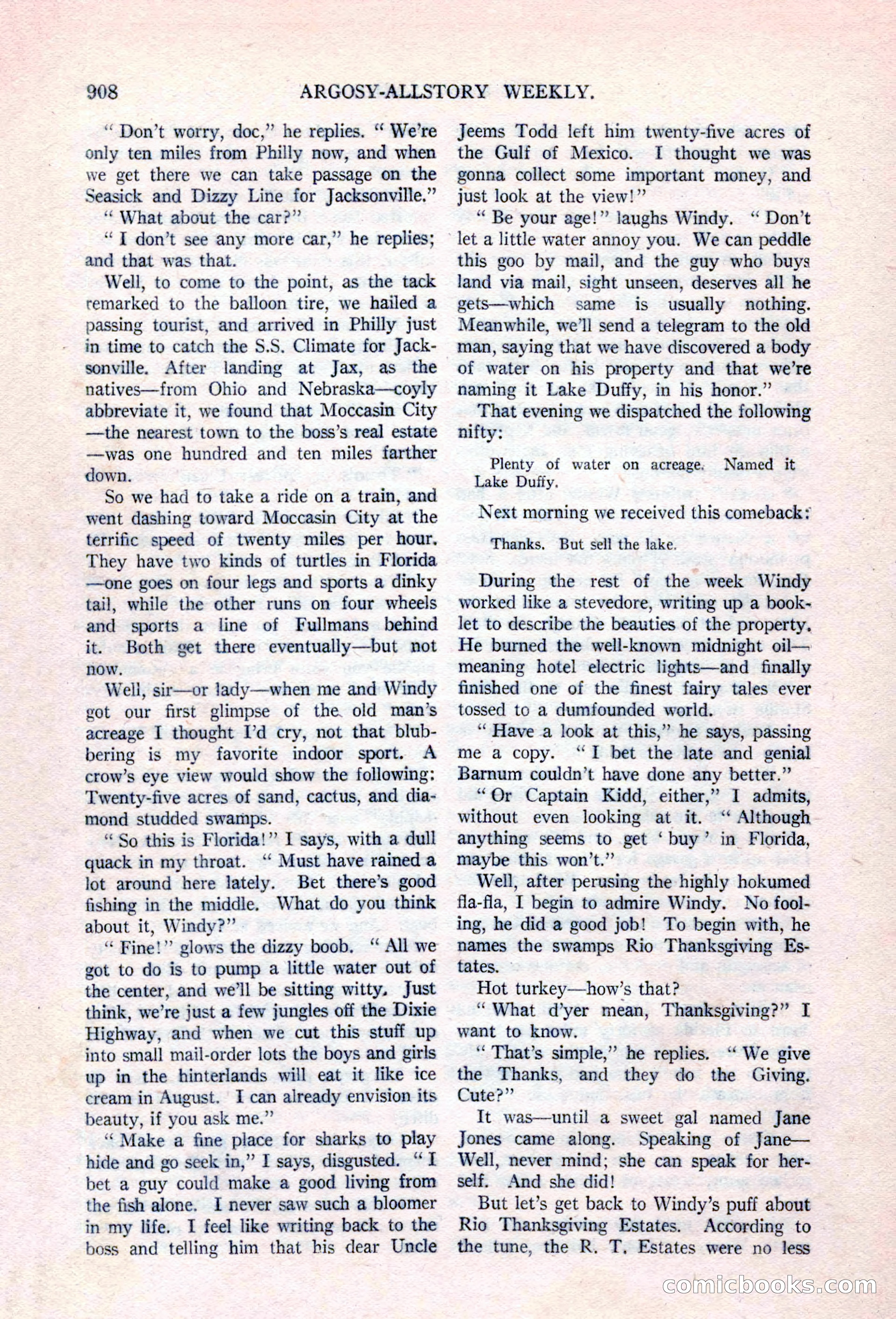 Argosy All-Story Weekly, April 17, 1926 — page 114 of 168