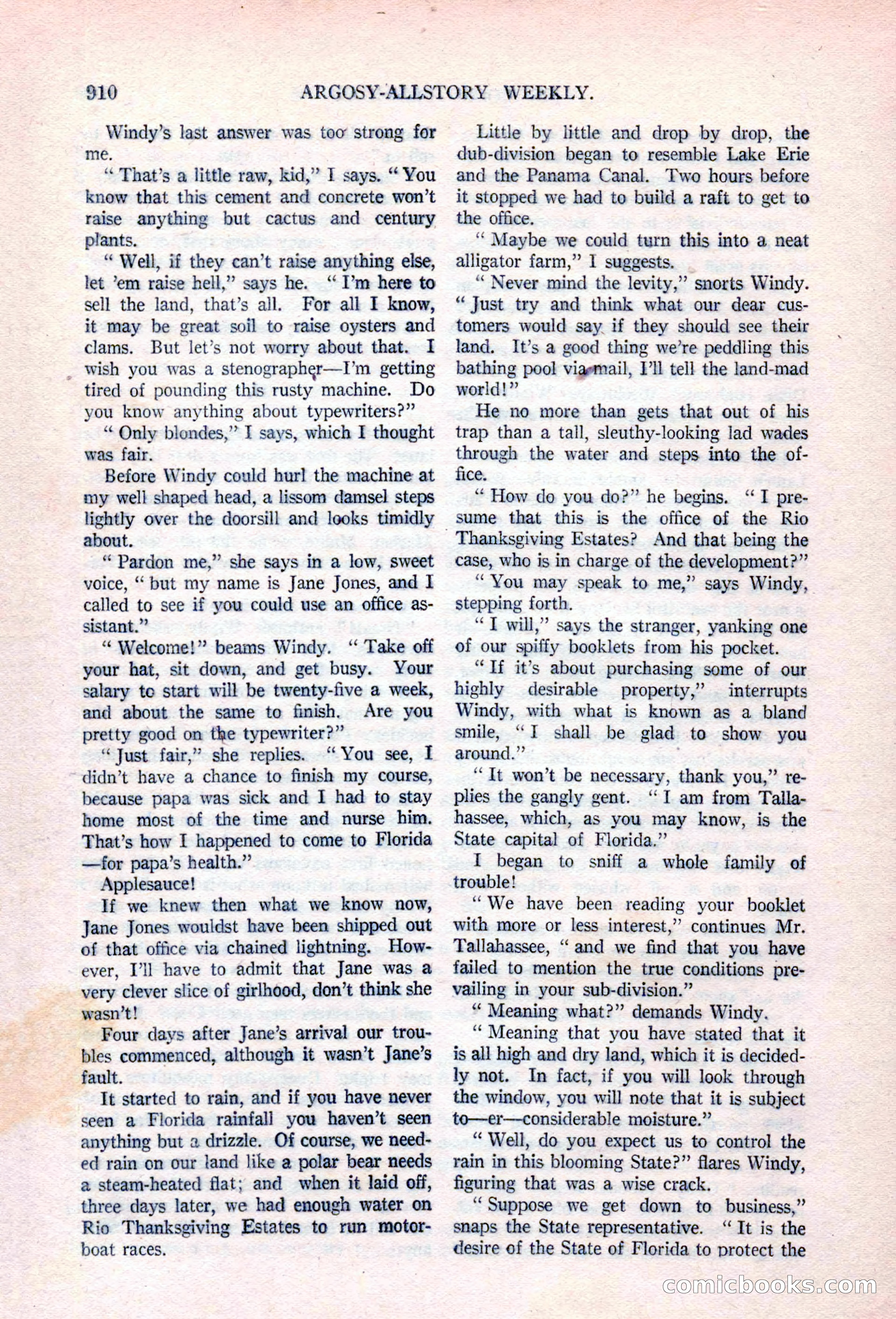 Argosy All-Story Weekly, April 17, 1926 — page 116 of 168