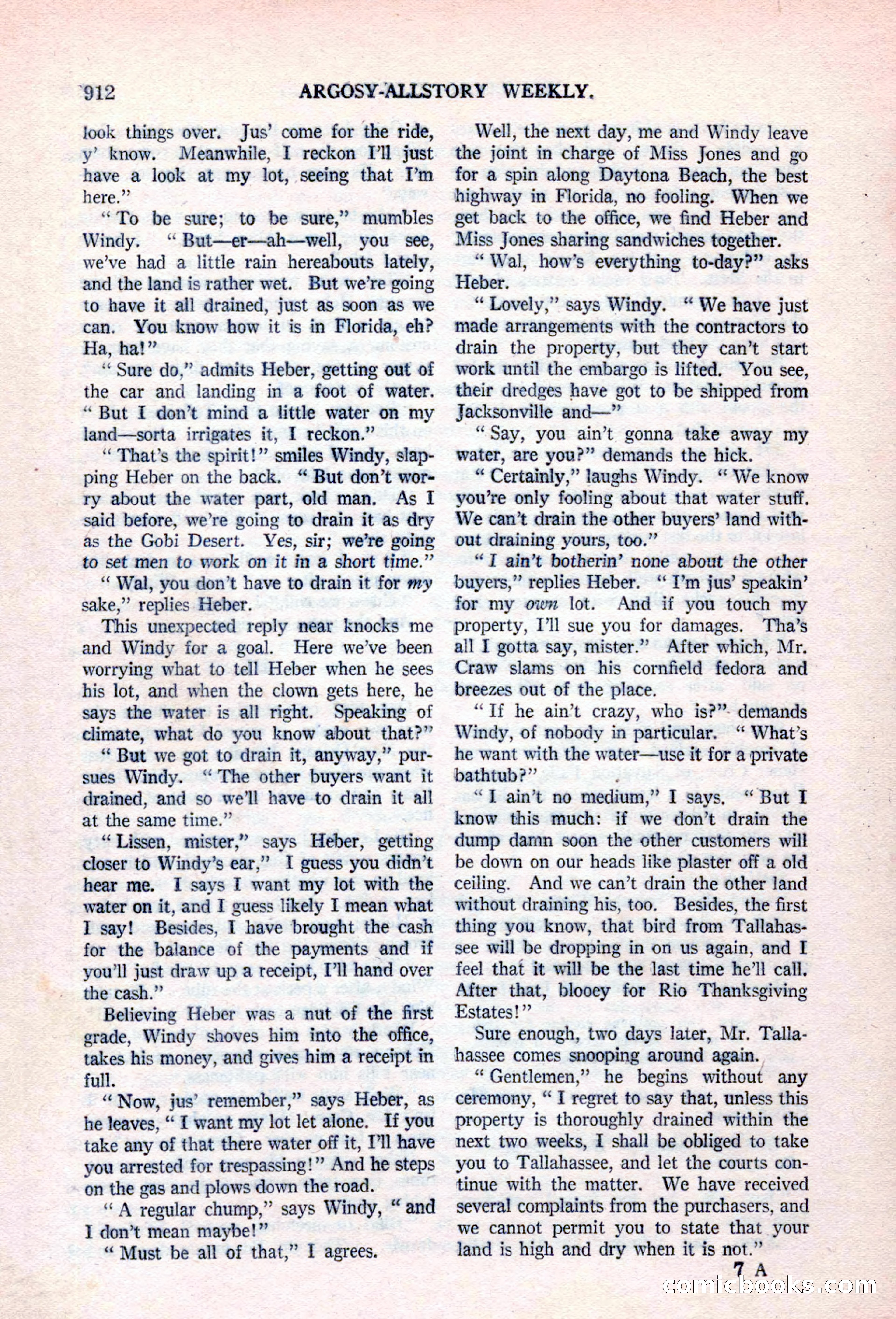 Argosy All-Story Weekly, April 17, 1926 — page 118 of 168