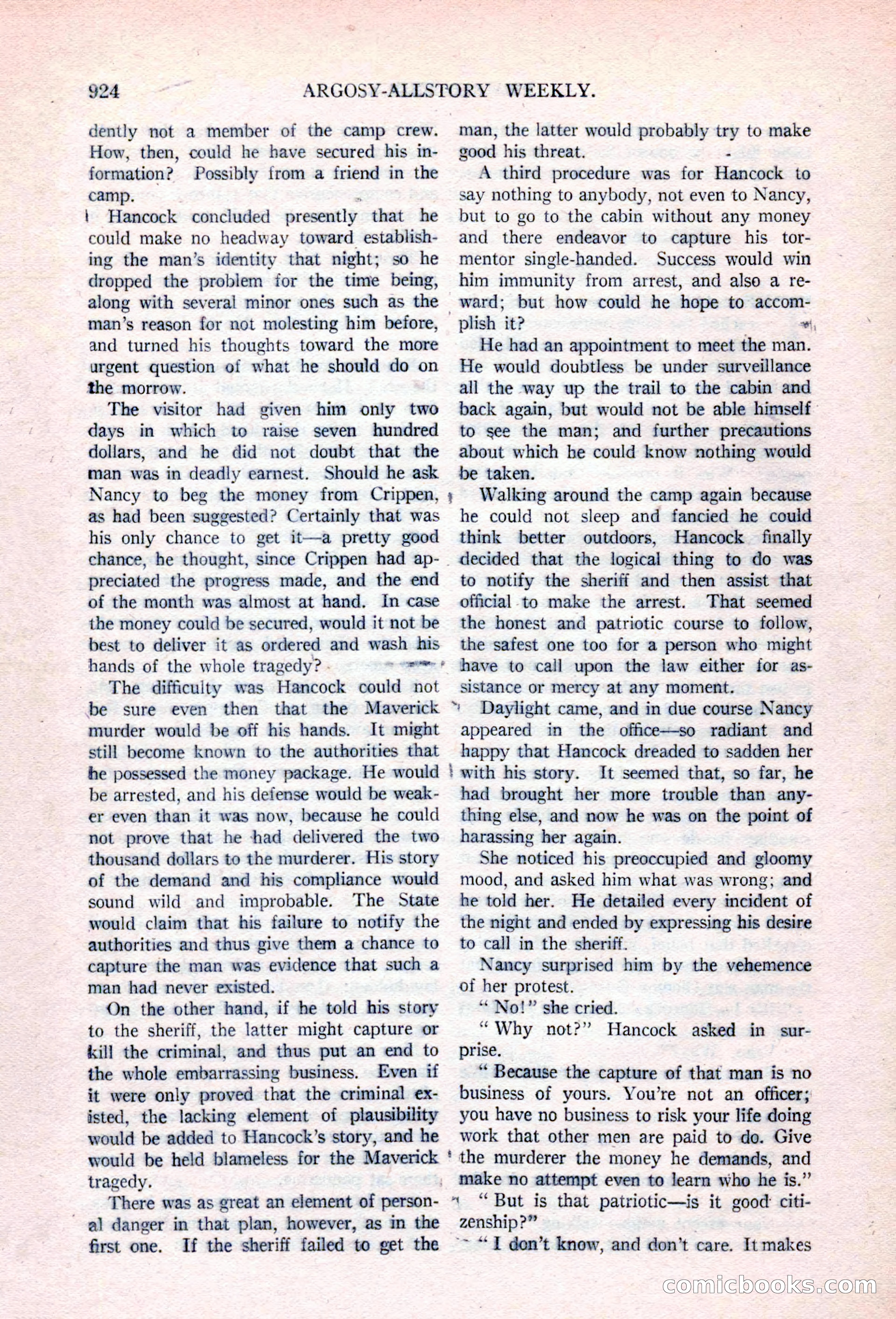 Argosy All-Story Weekly, April 17, 1926 — page 130 of 168