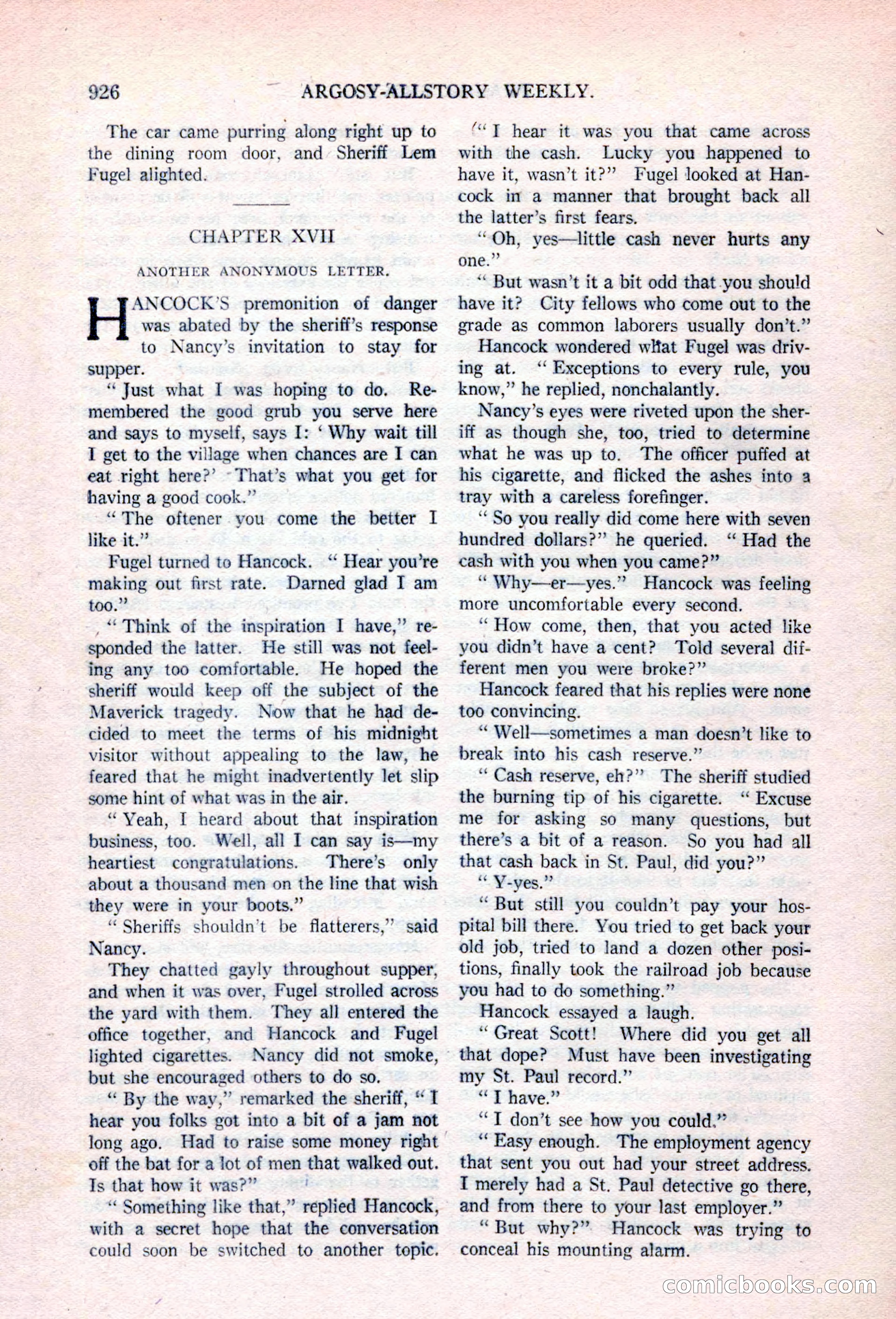 Argosy All-Story Weekly, April 17, 1926 — page 132 of 168