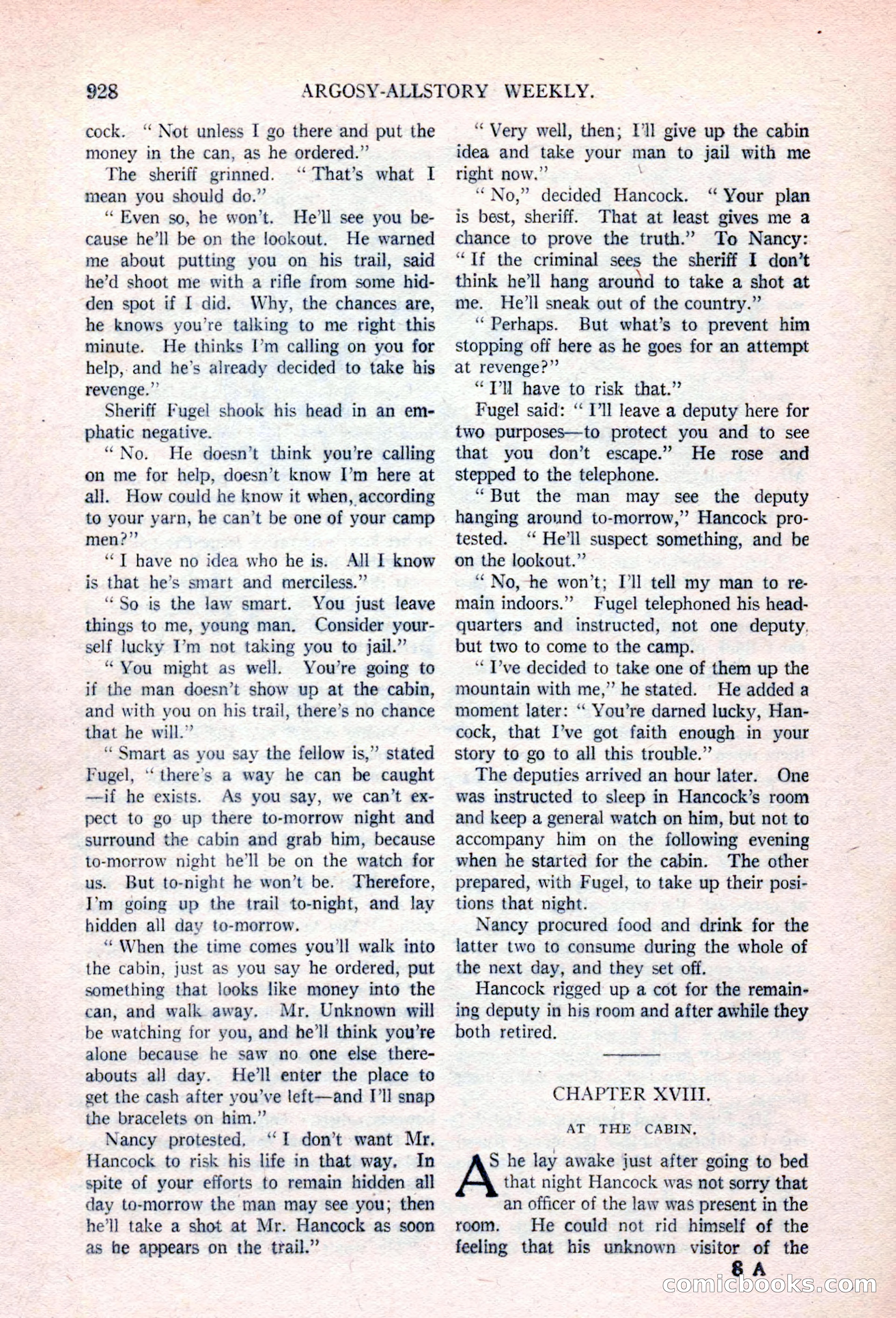 Argosy All-Story Weekly, April 17, 1926 — page 134 of 168