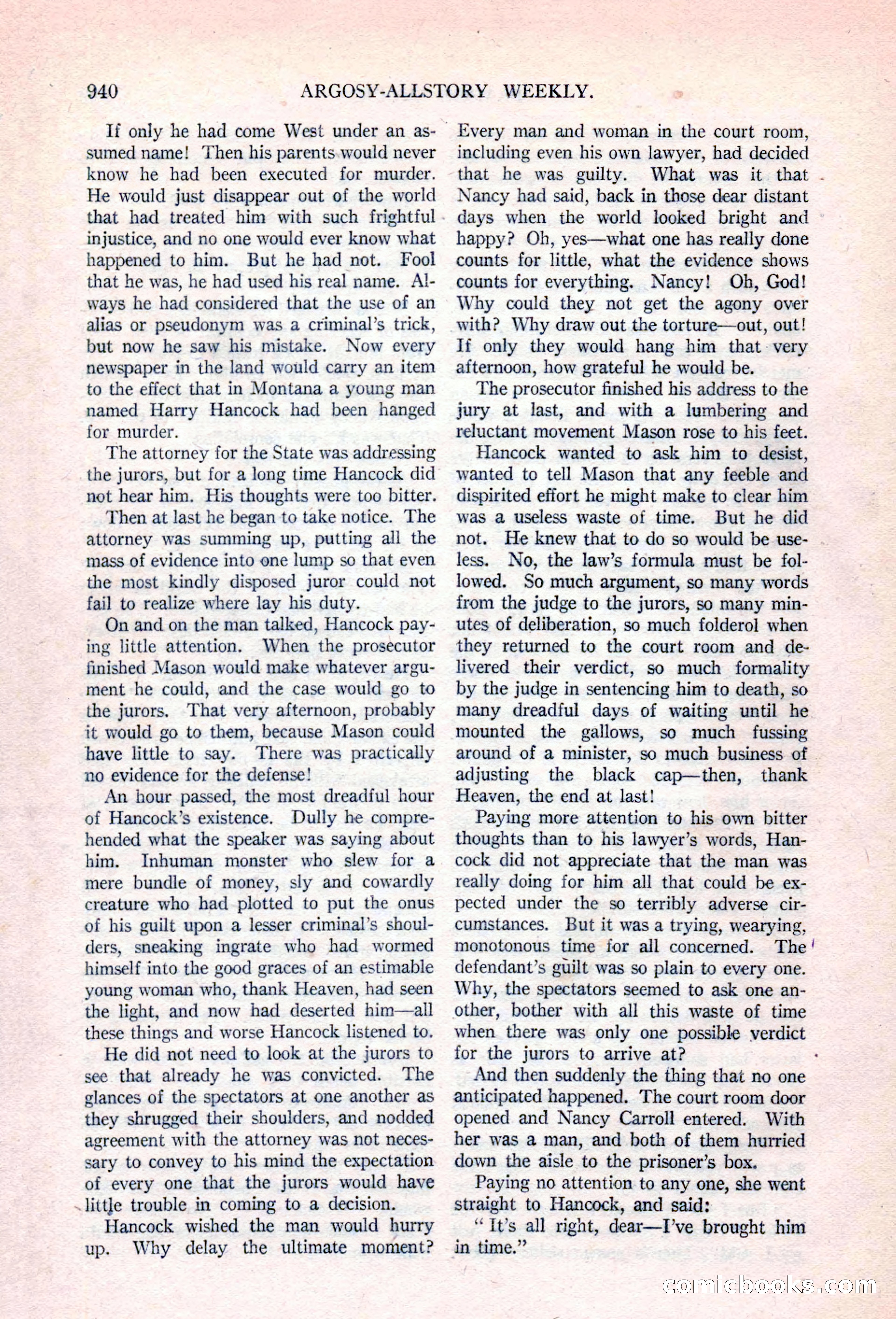 Argosy All-Story Weekly, April 17, 1926 — page 146 of 168