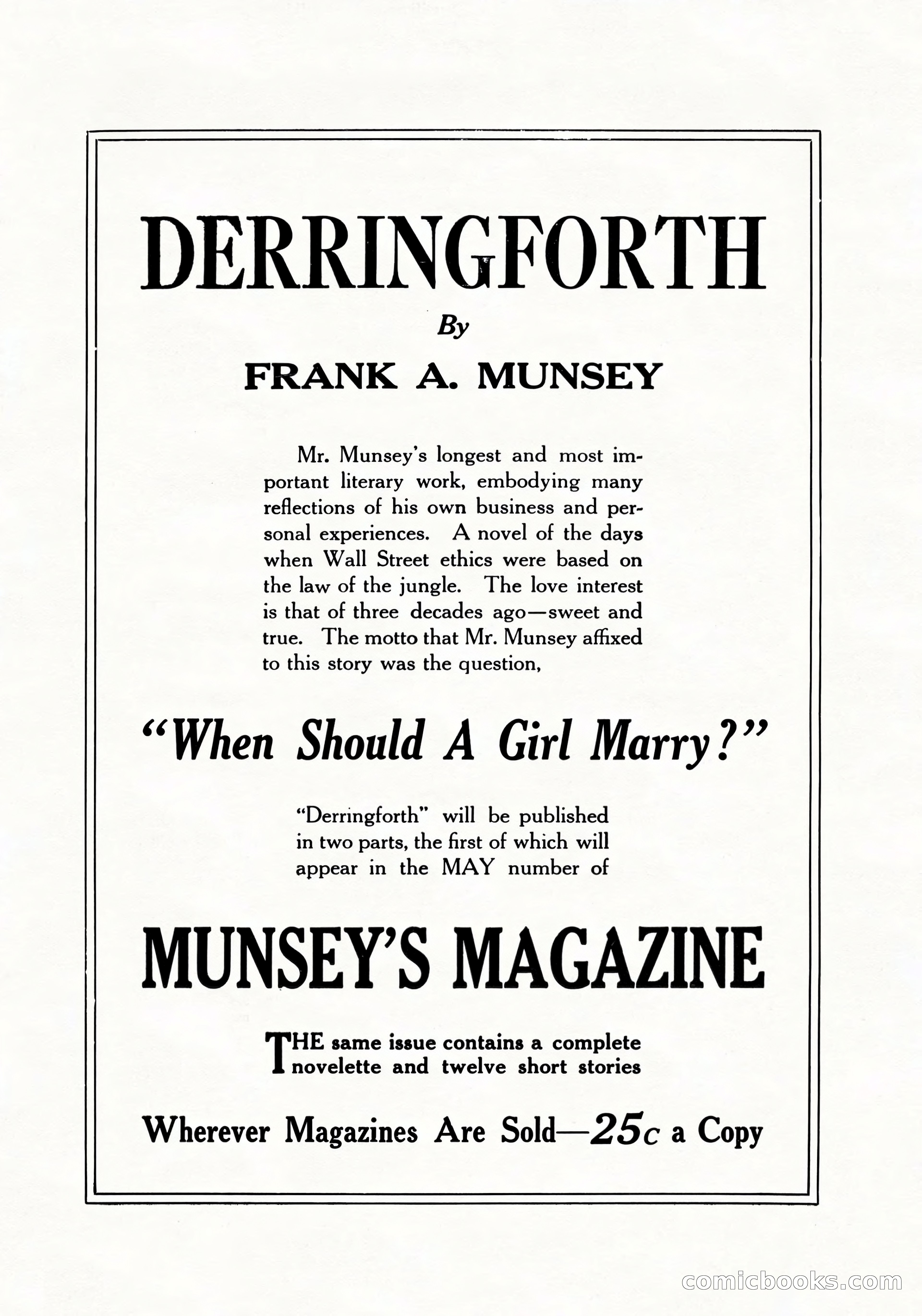 Argosy All-Story Weekly, April 24, 1926 — page 2 of 168