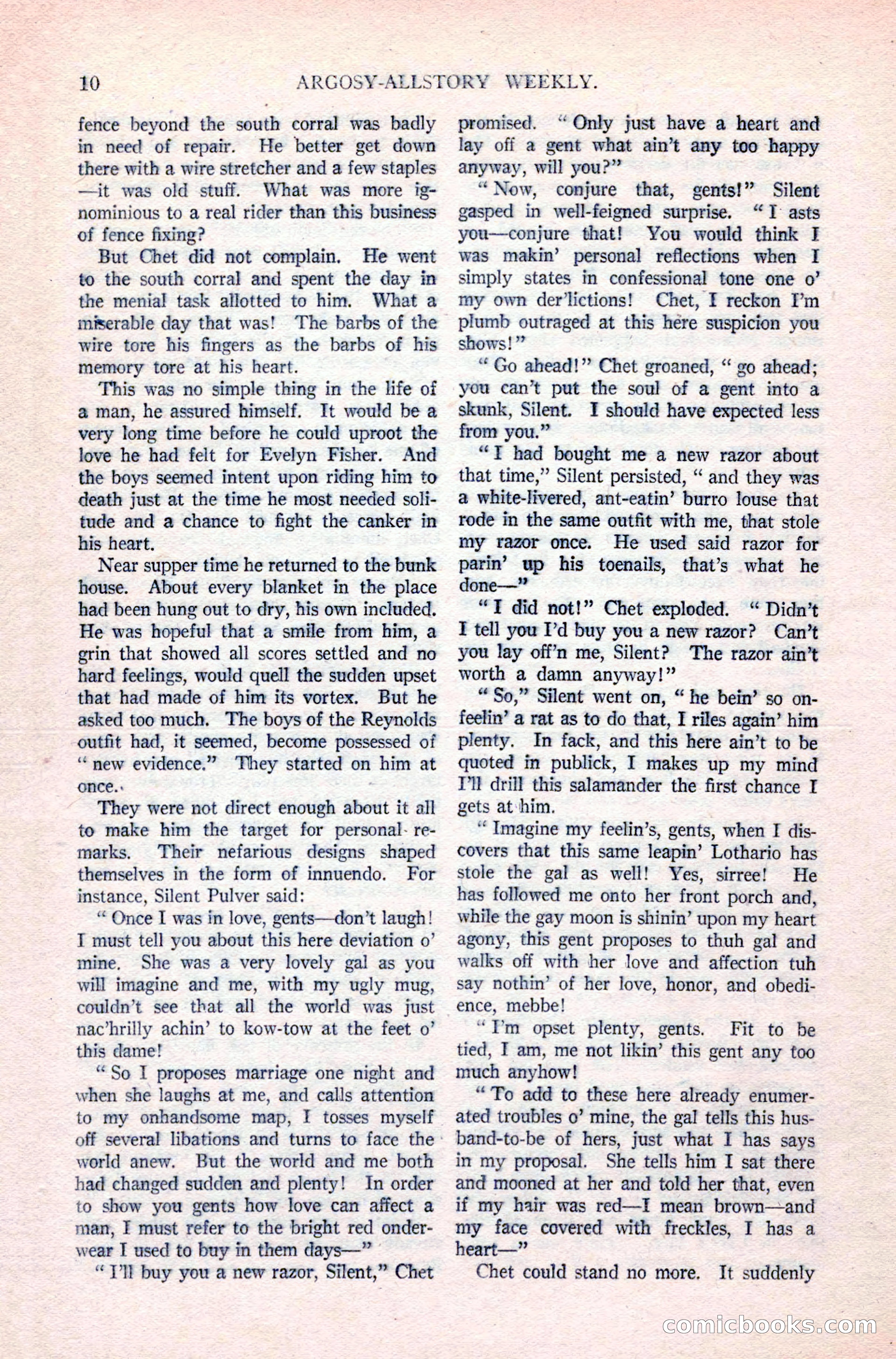 Argosy All-Story Weekly, April 24, 1926 — page 16 of 168