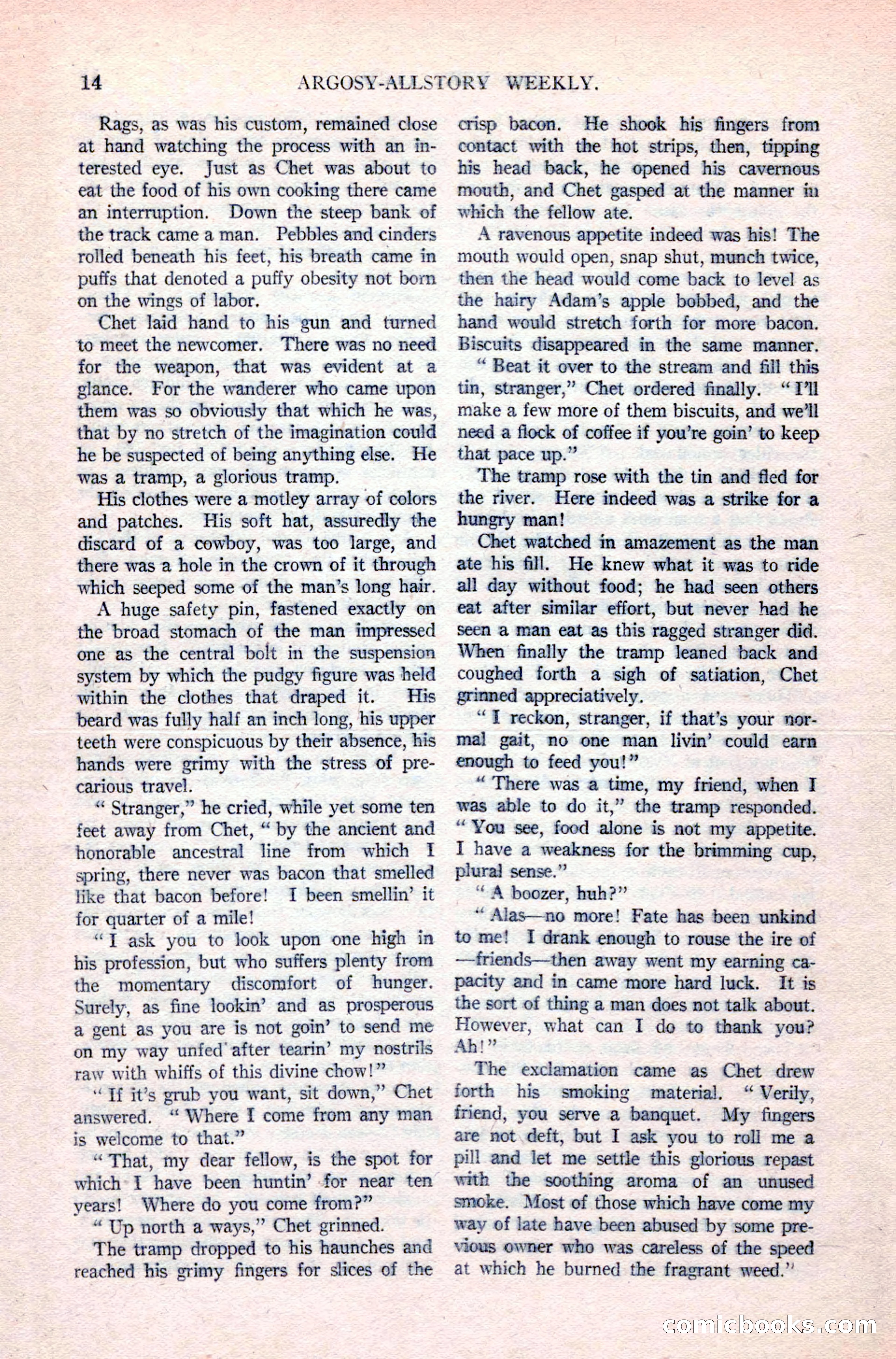 Argosy All-Story Weekly, April 24, 1926 — page 20 of 168