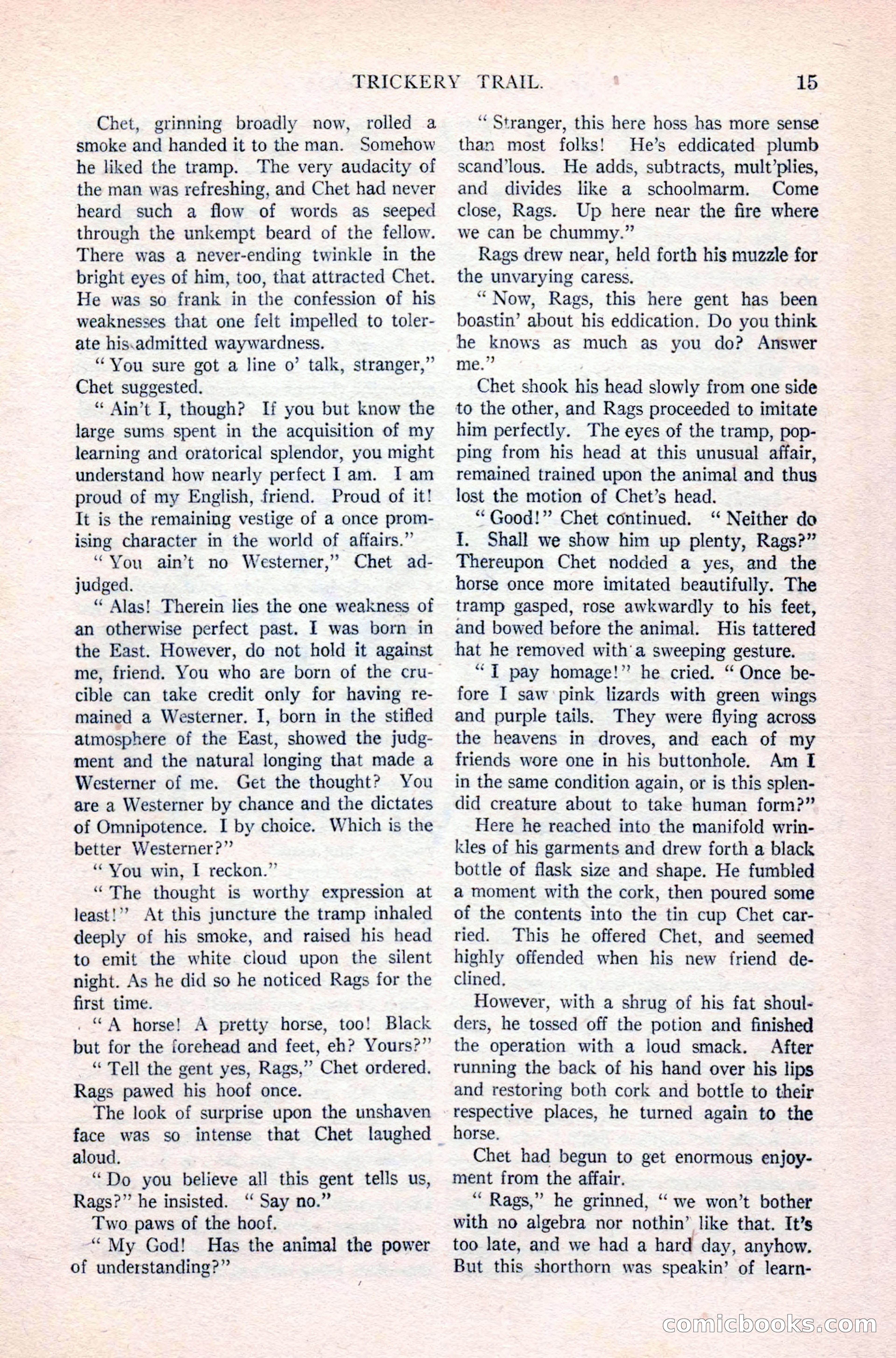Argosy All-Story Weekly, April 24, 1926 — page 21 of 168