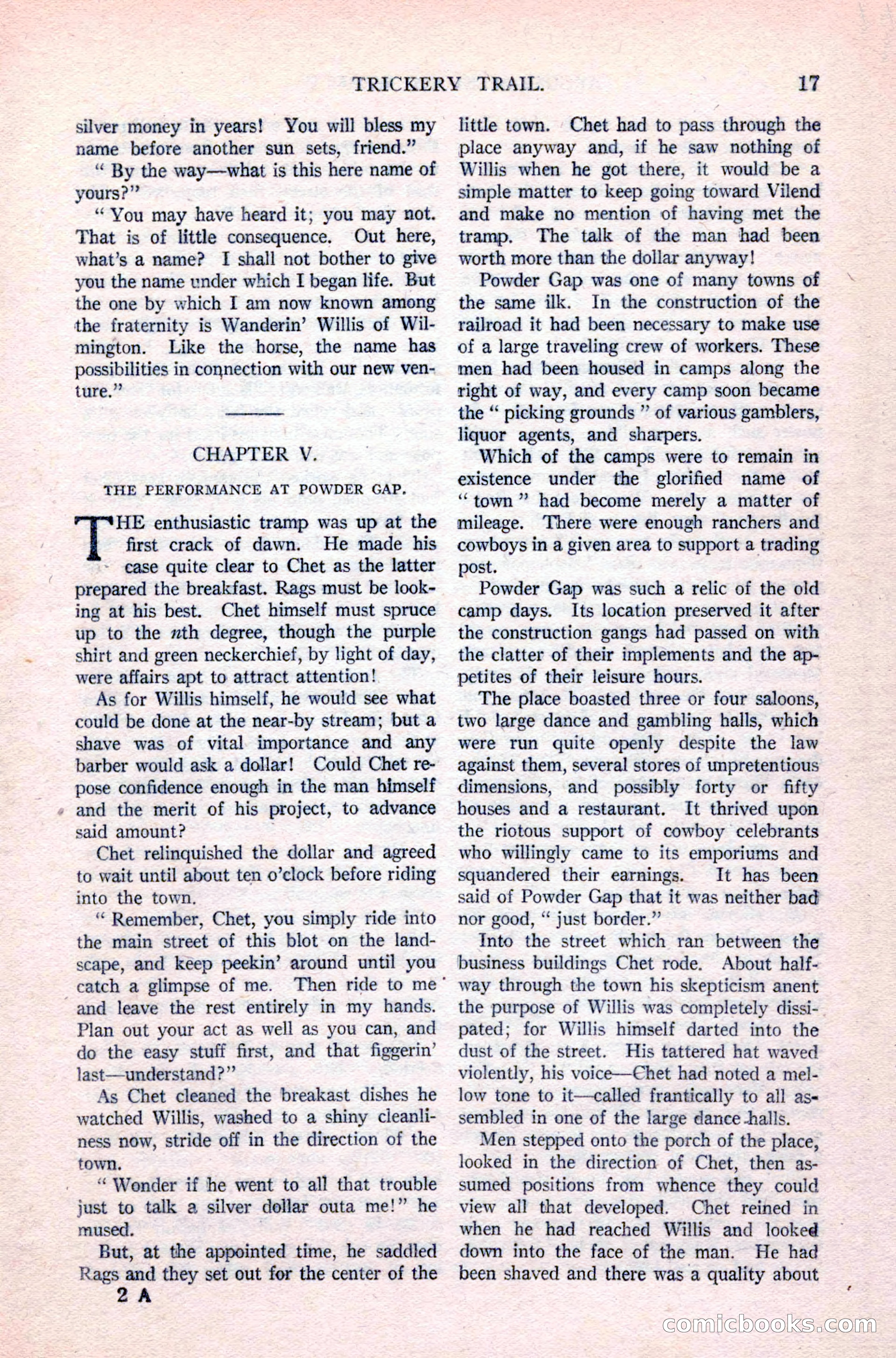 Argosy All-Story Weekly, April 24, 1926 — page 23 of 168