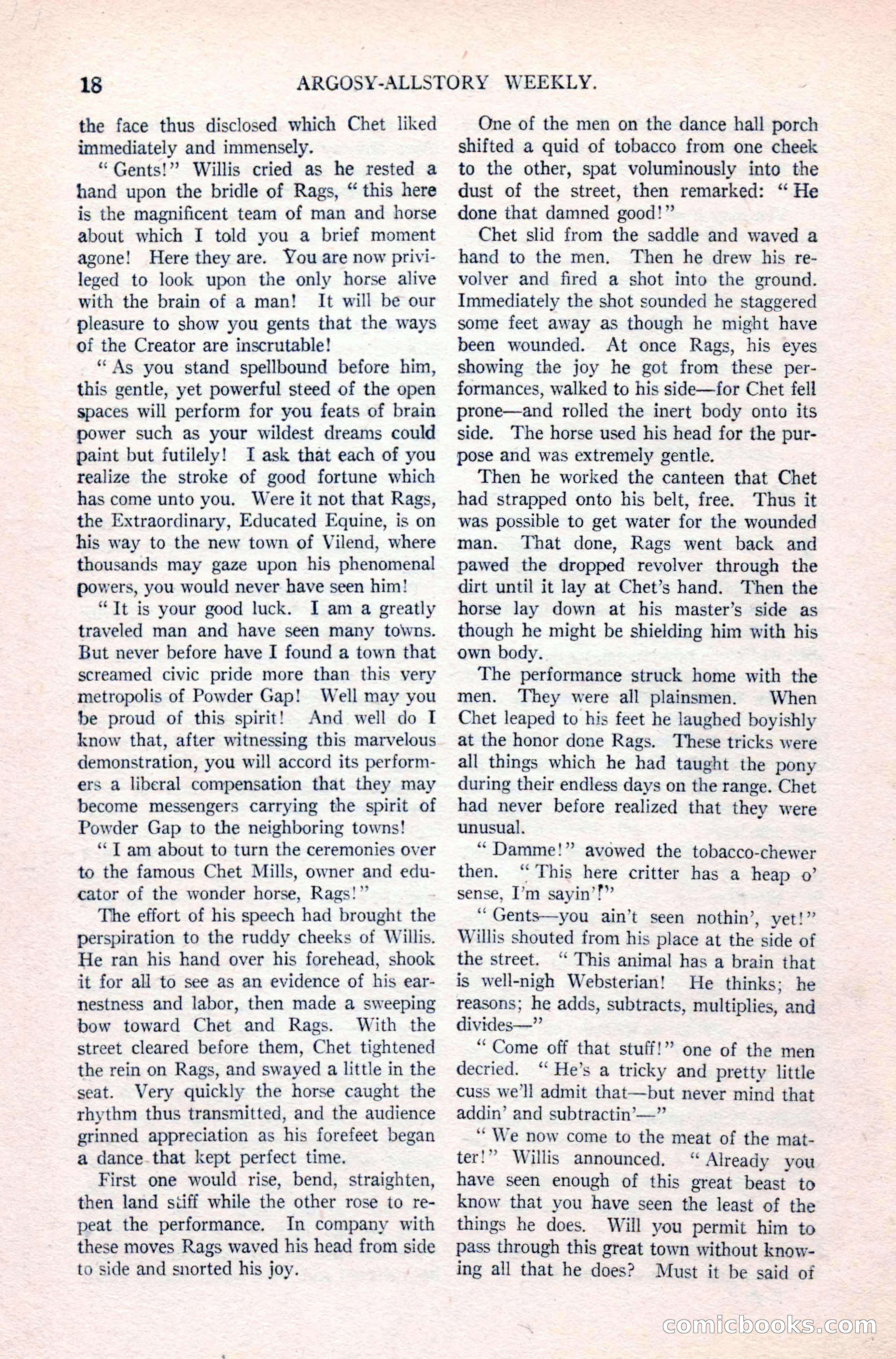 Argosy All-Story Weekly, April 24, 1926 — page 24 of 168