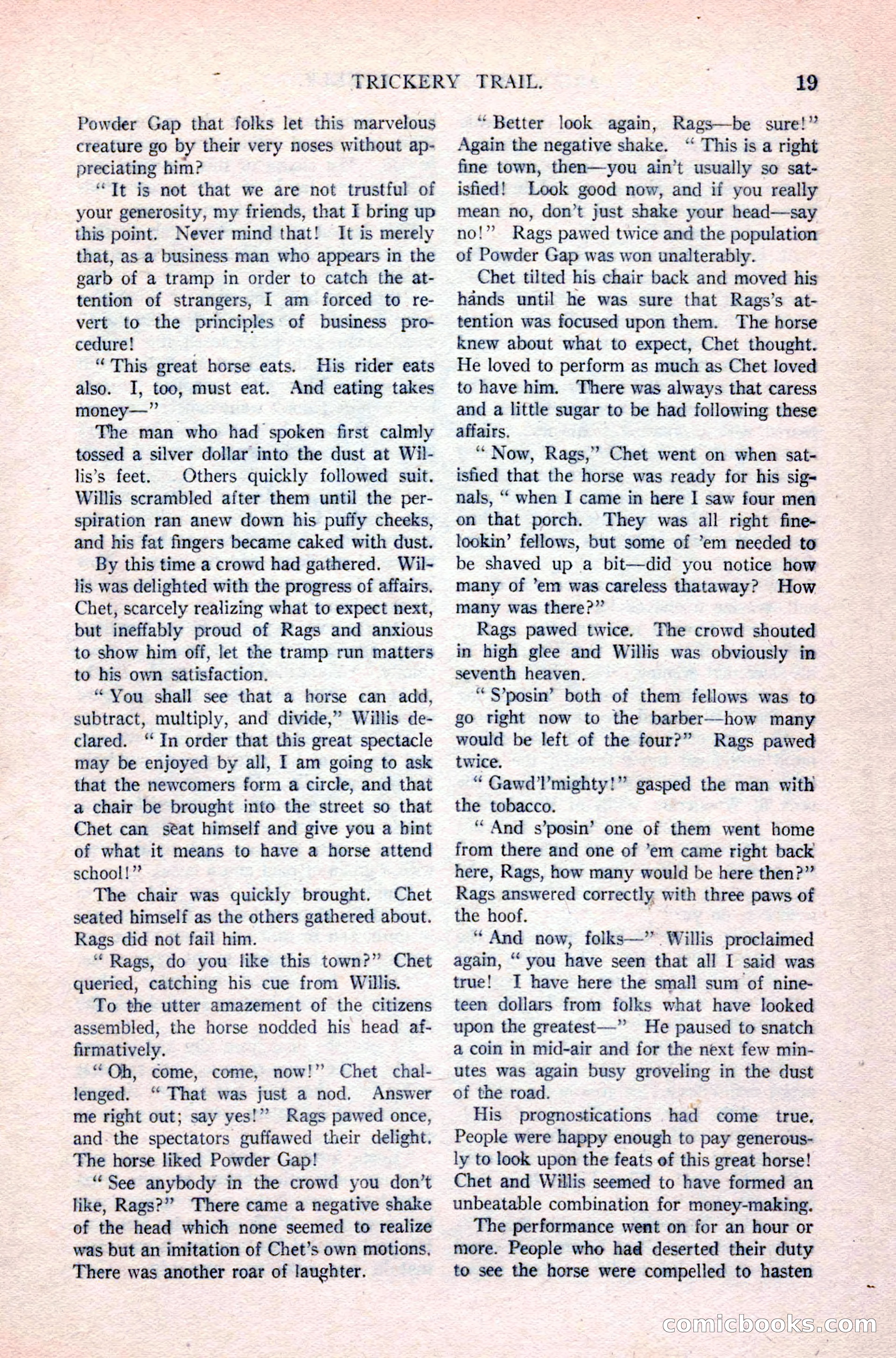 Argosy All-Story Weekly, April 24, 1926 — page 25 of 168