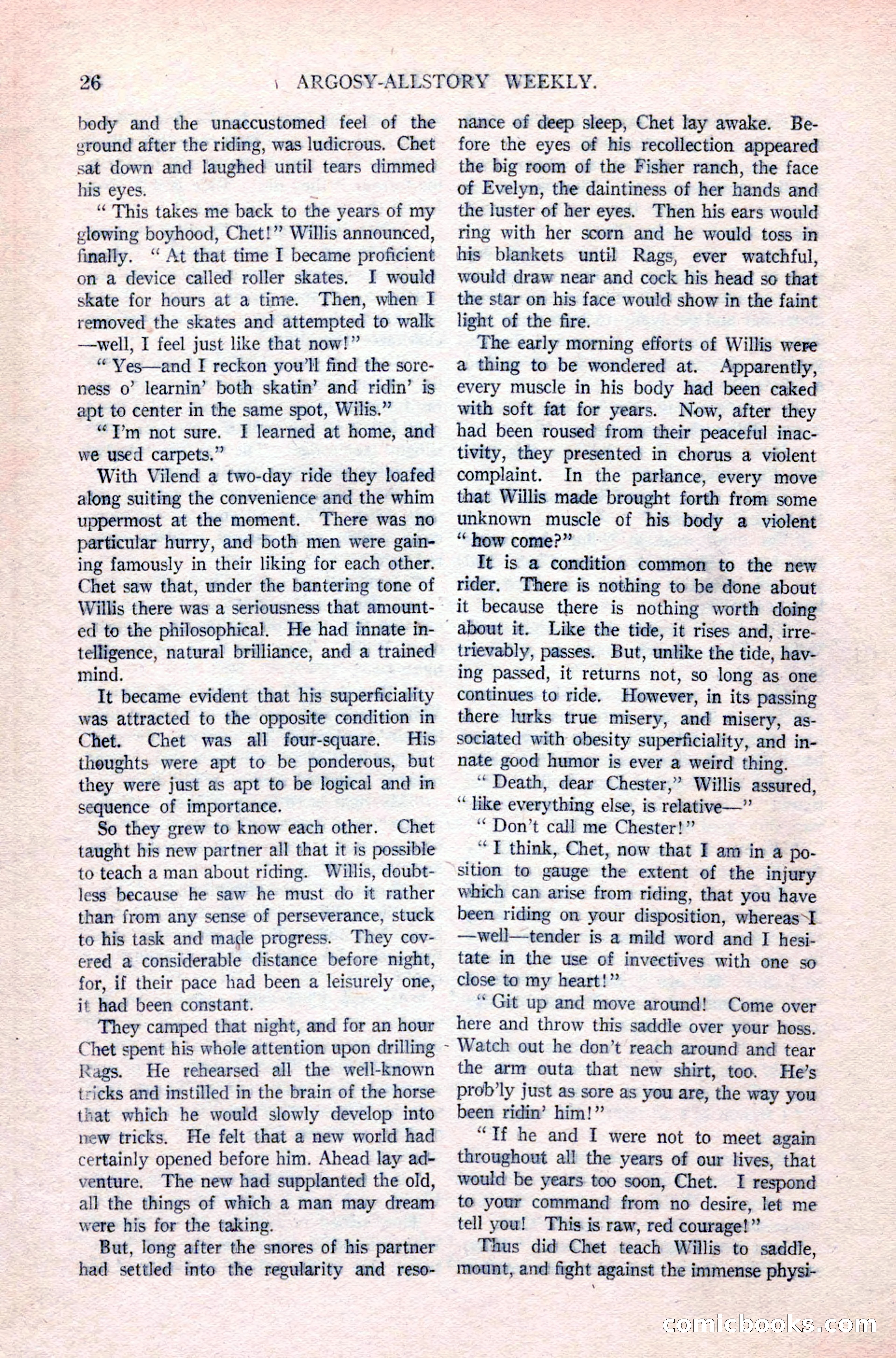 Argosy All-Story Weekly, April 24, 1926 — page 32 of 168