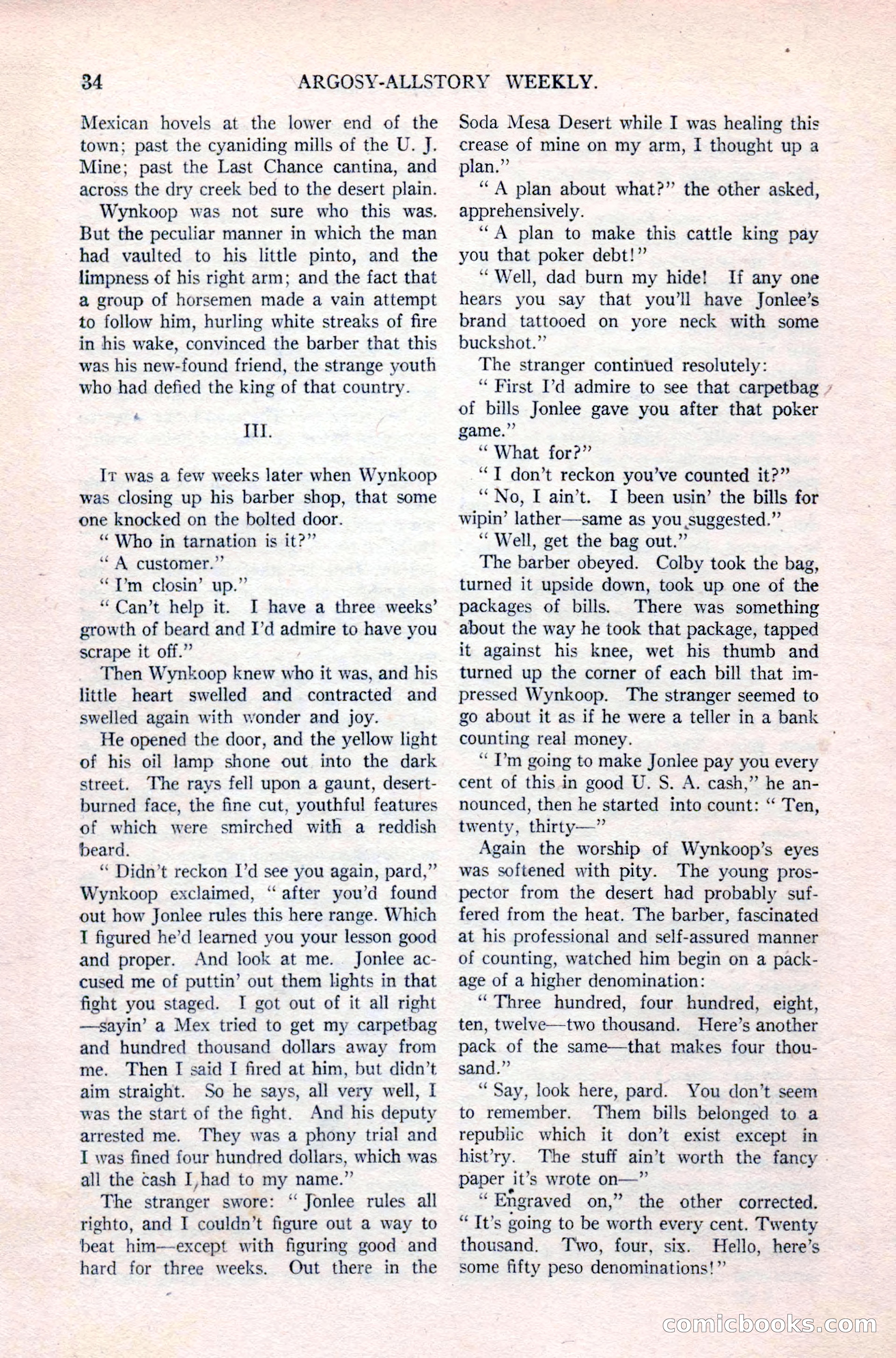 Argosy All-Story Weekly, April 24, 1926 — page 40 of 168