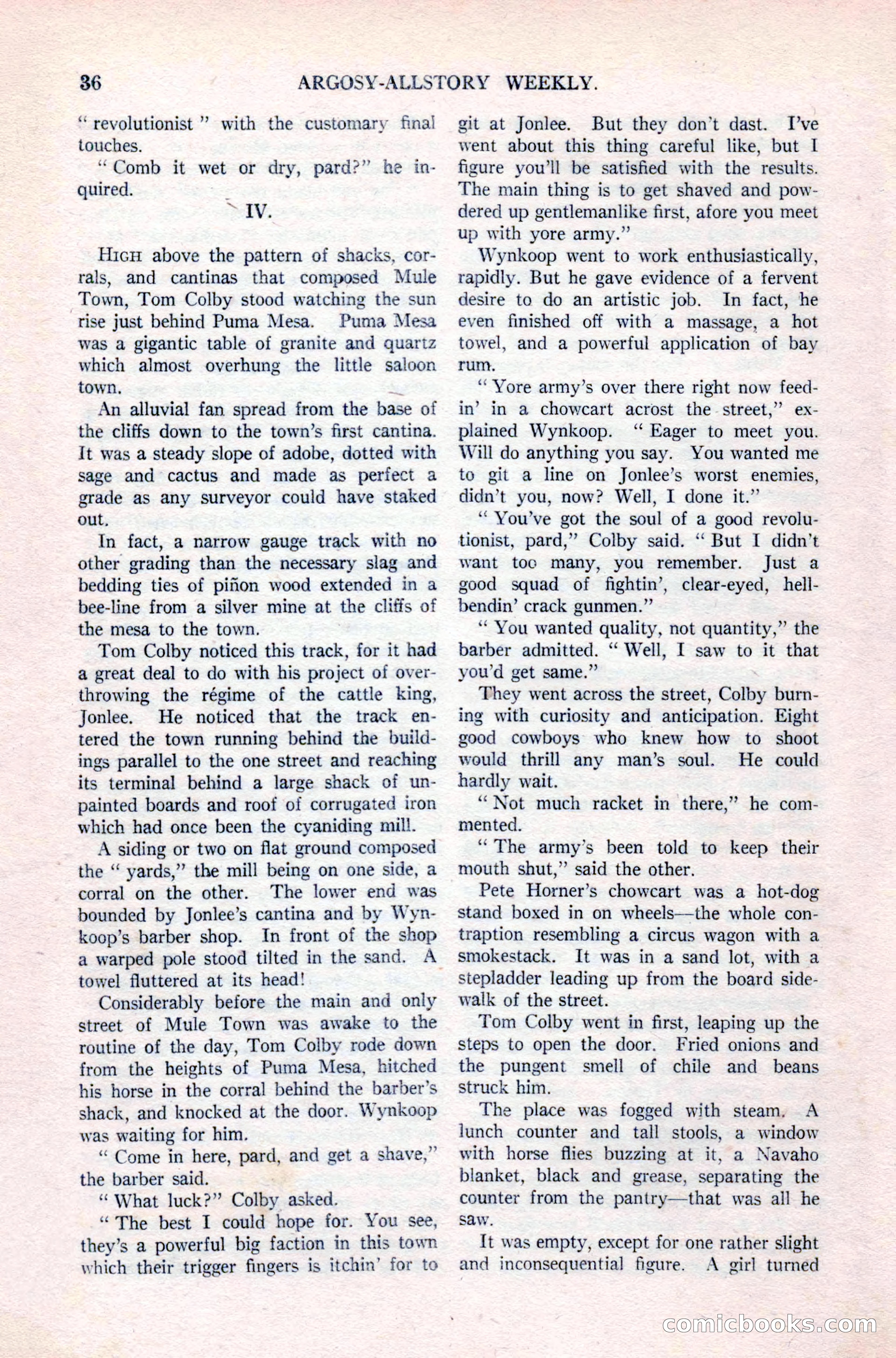 Argosy All-Story Weekly, April 24, 1926 — page 42 of 168