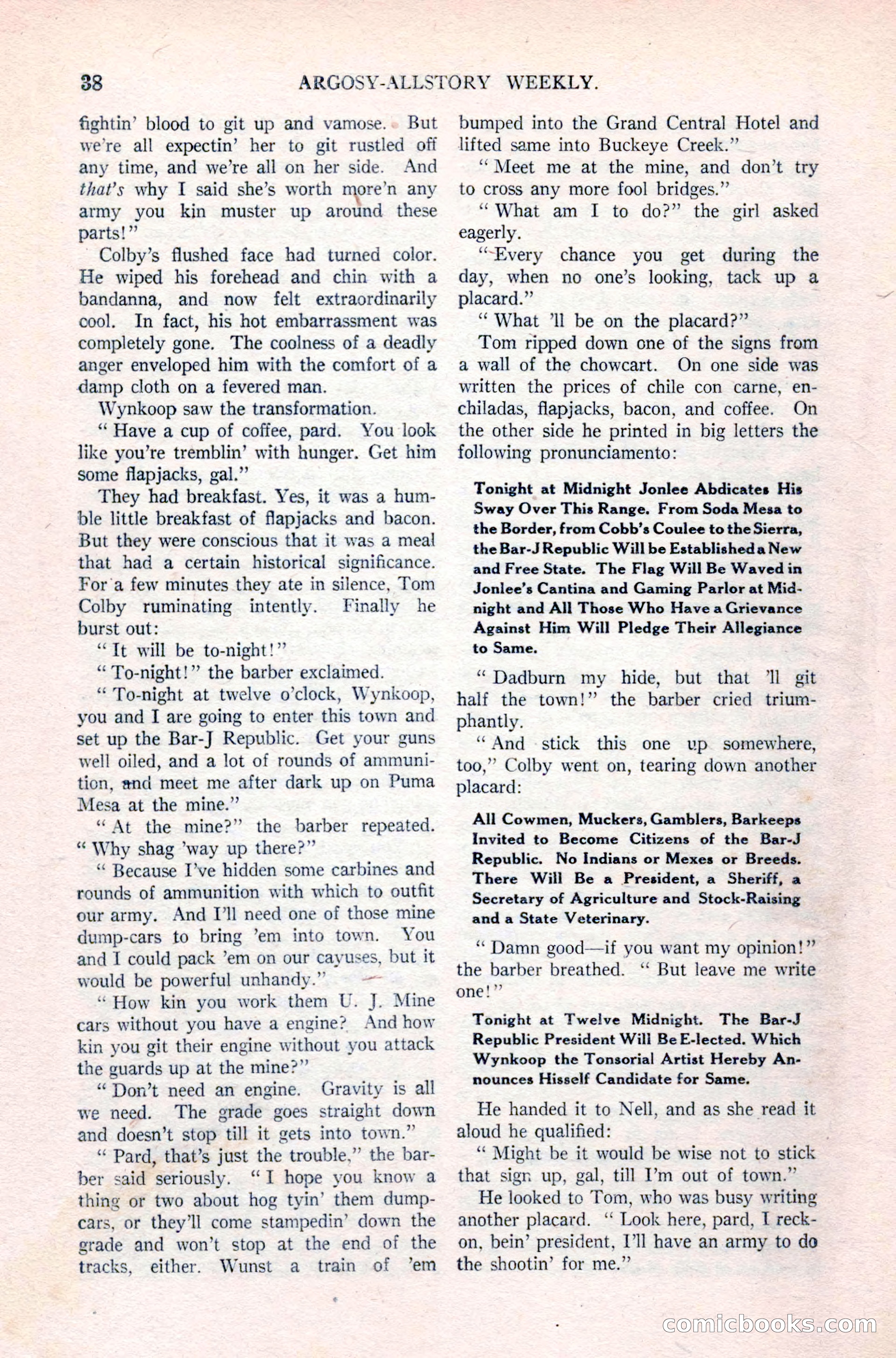 Argosy All-Story Weekly, April 24, 1926 — page 44 of 168