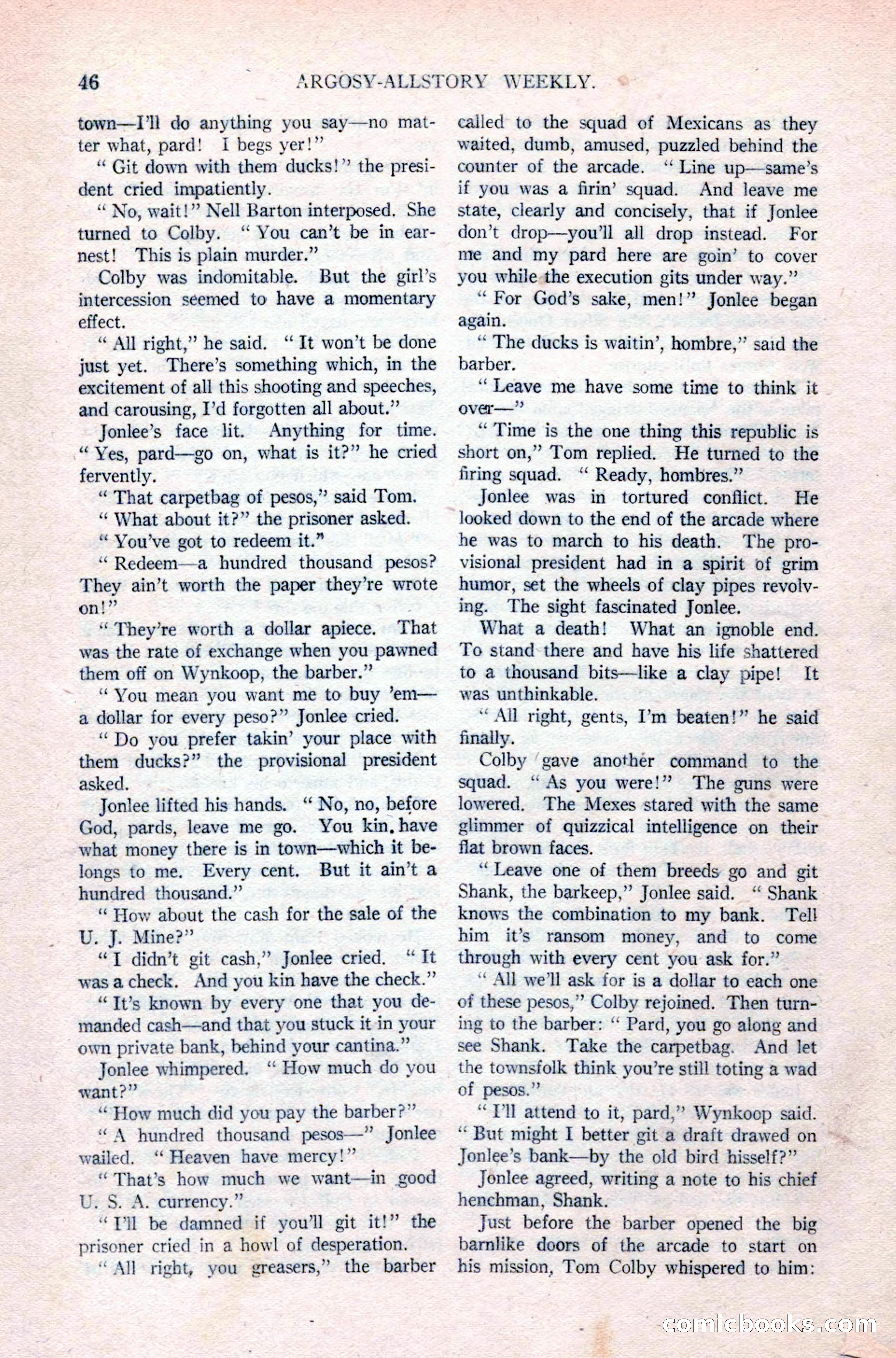 Argosy All-Story Weekly, April 24, 1926 — page 52 of 168