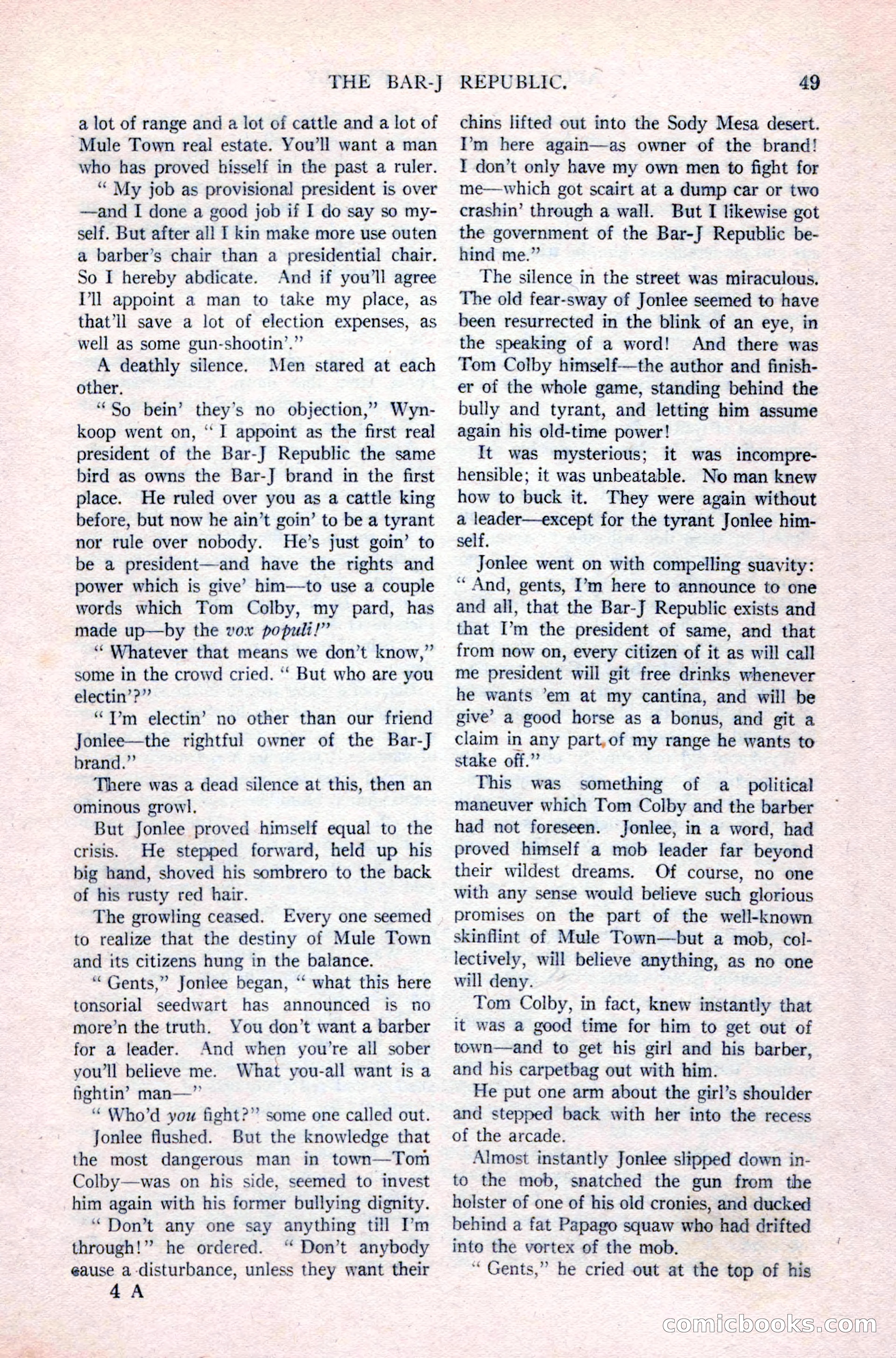 Argosy All-Story Weekly, April 24, 1926 — page 55 of 168