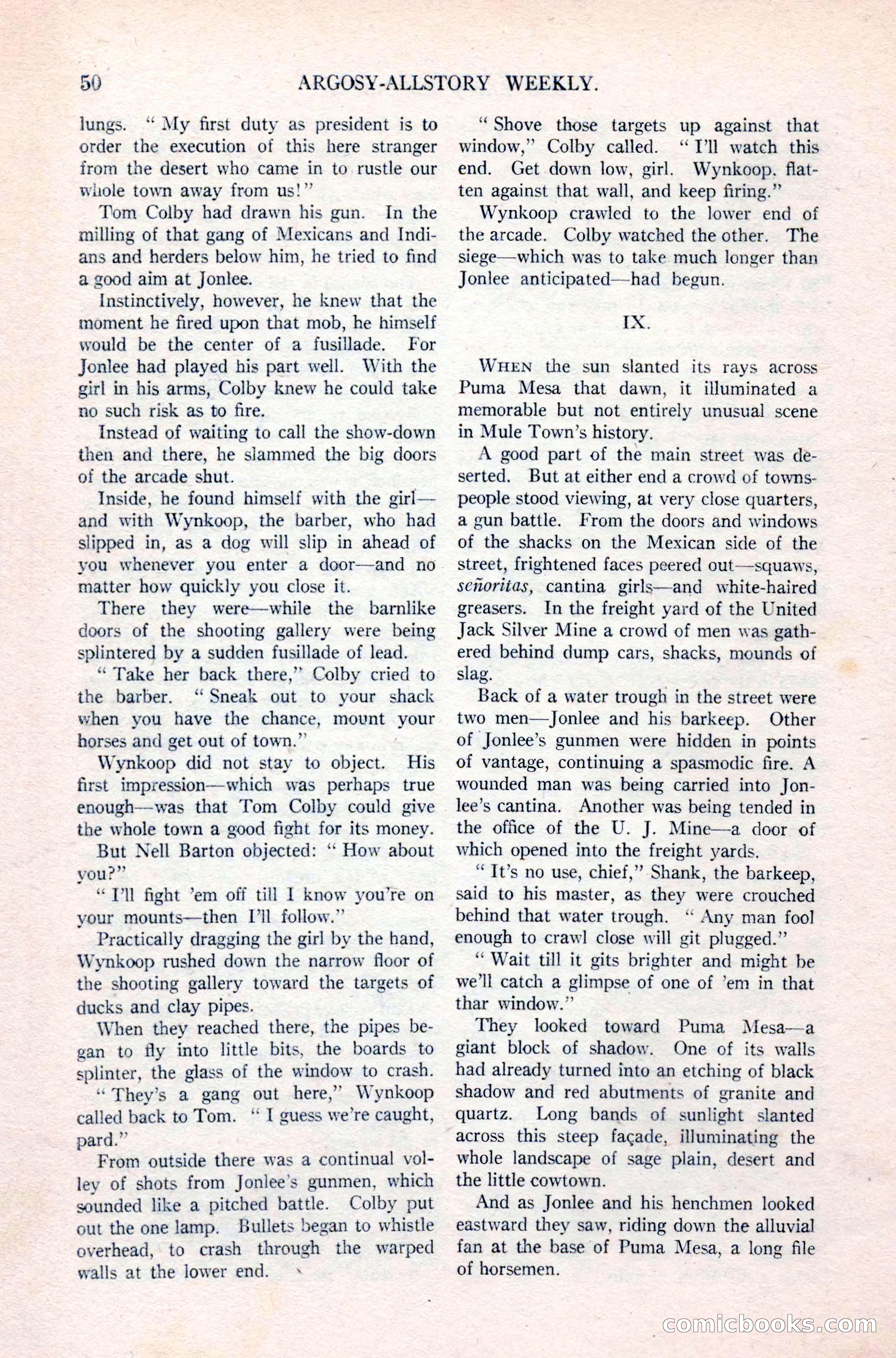 Argosy All-Story Weekly, April 24, 1926 — page 56 of 168