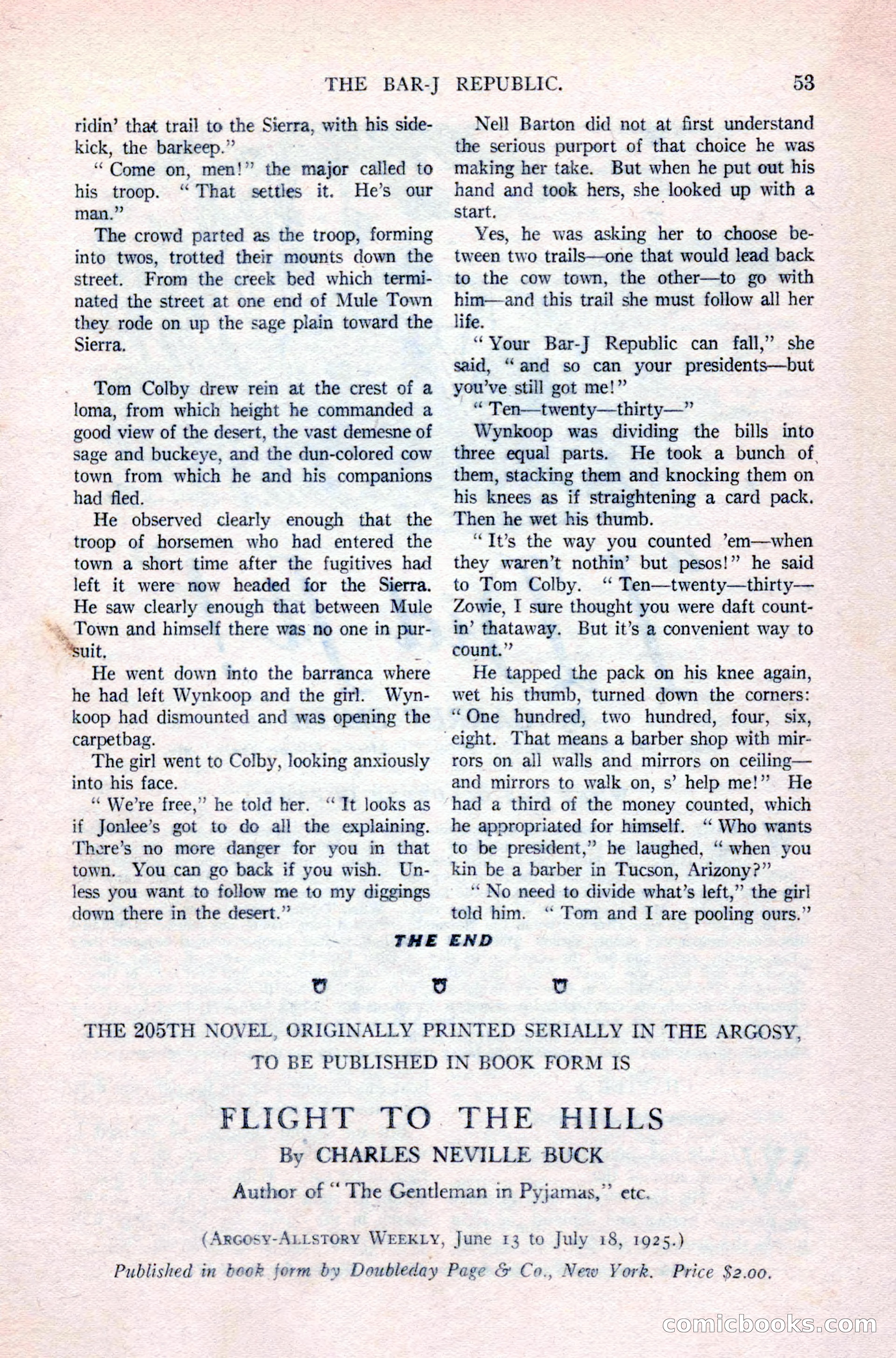 Argosy All-Story Weekly, April 24, 1926 — page 59 of 168
