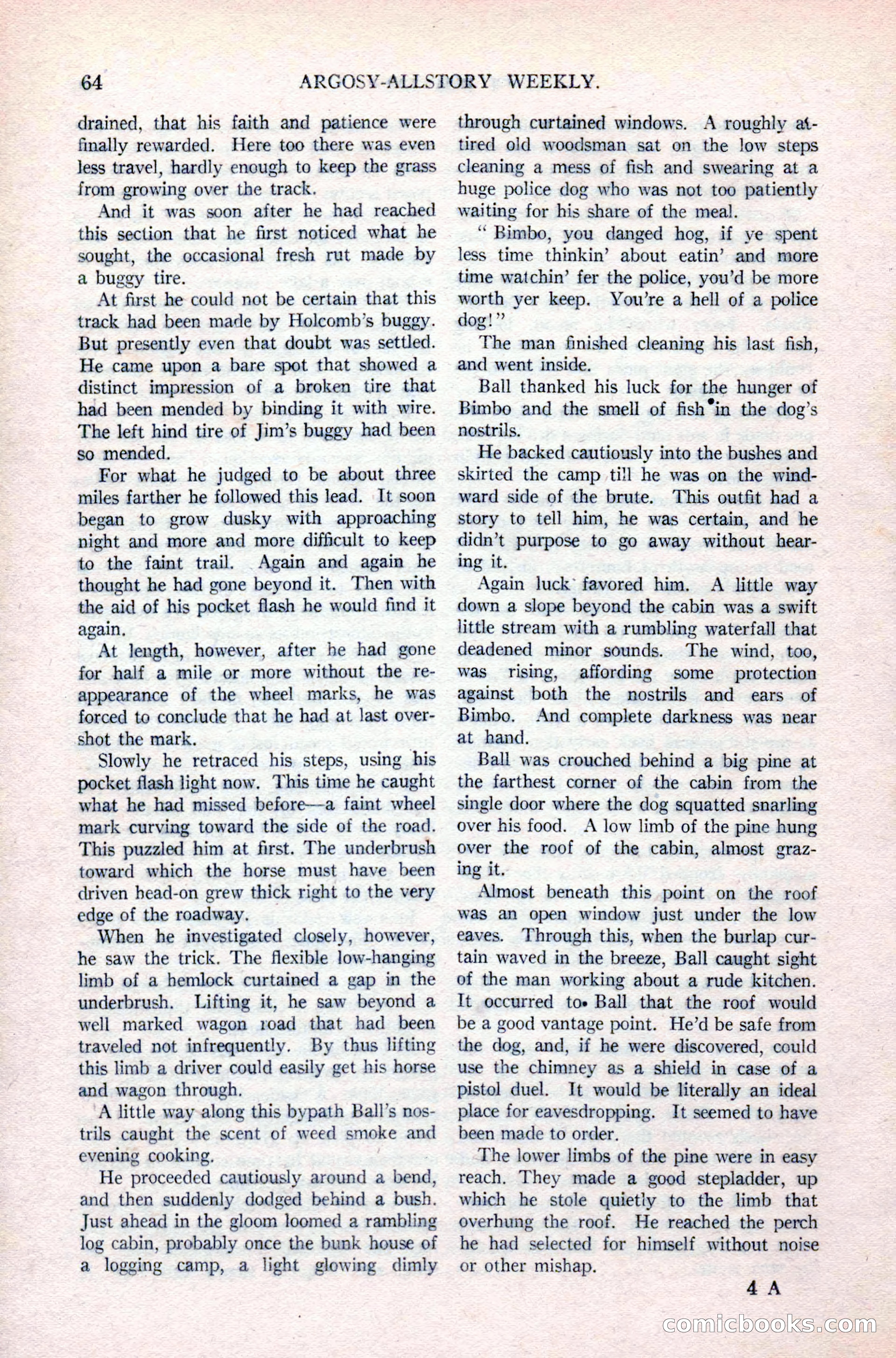 Argosy All-Story Weekly, April 24, 1926 — page 70 of 168