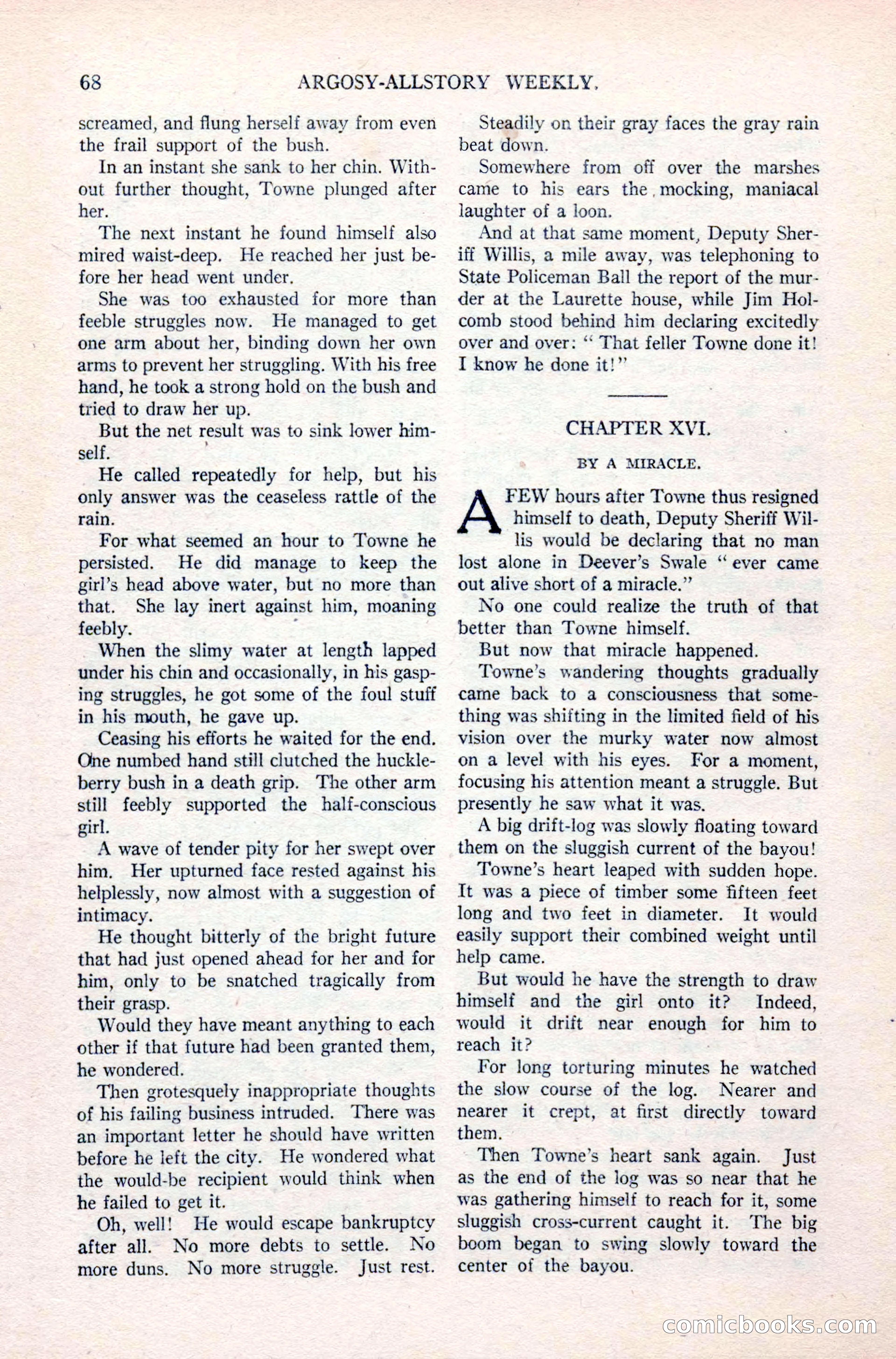Argosy All-Story Weekly, April 24, 1926 — page 74 of 168