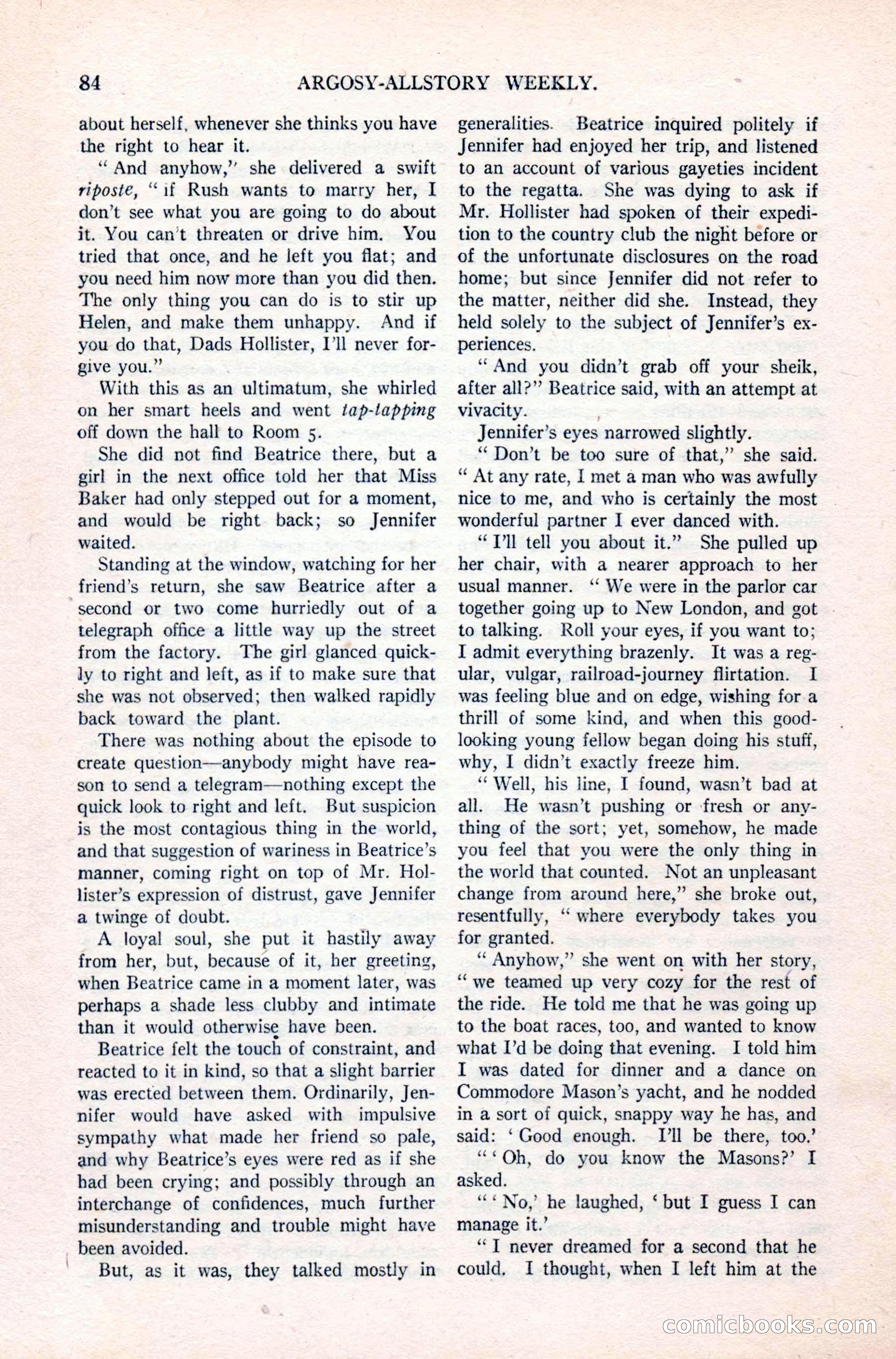 Argosy All-Story Weekly, April 24, 1926 — page 90 of 168