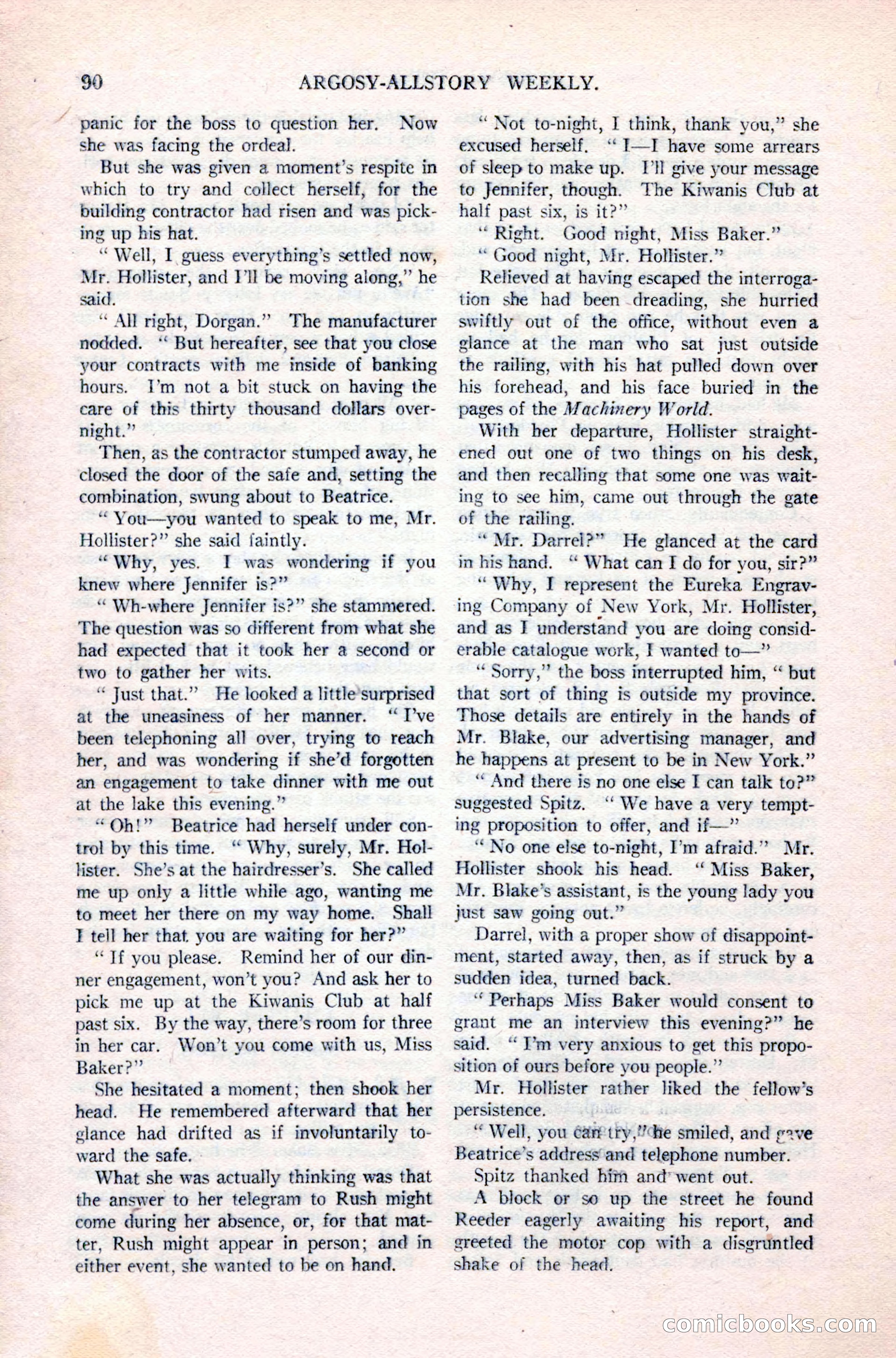 Argosy All-Story Weekly, April 24, 1926 — page 96 of 168
