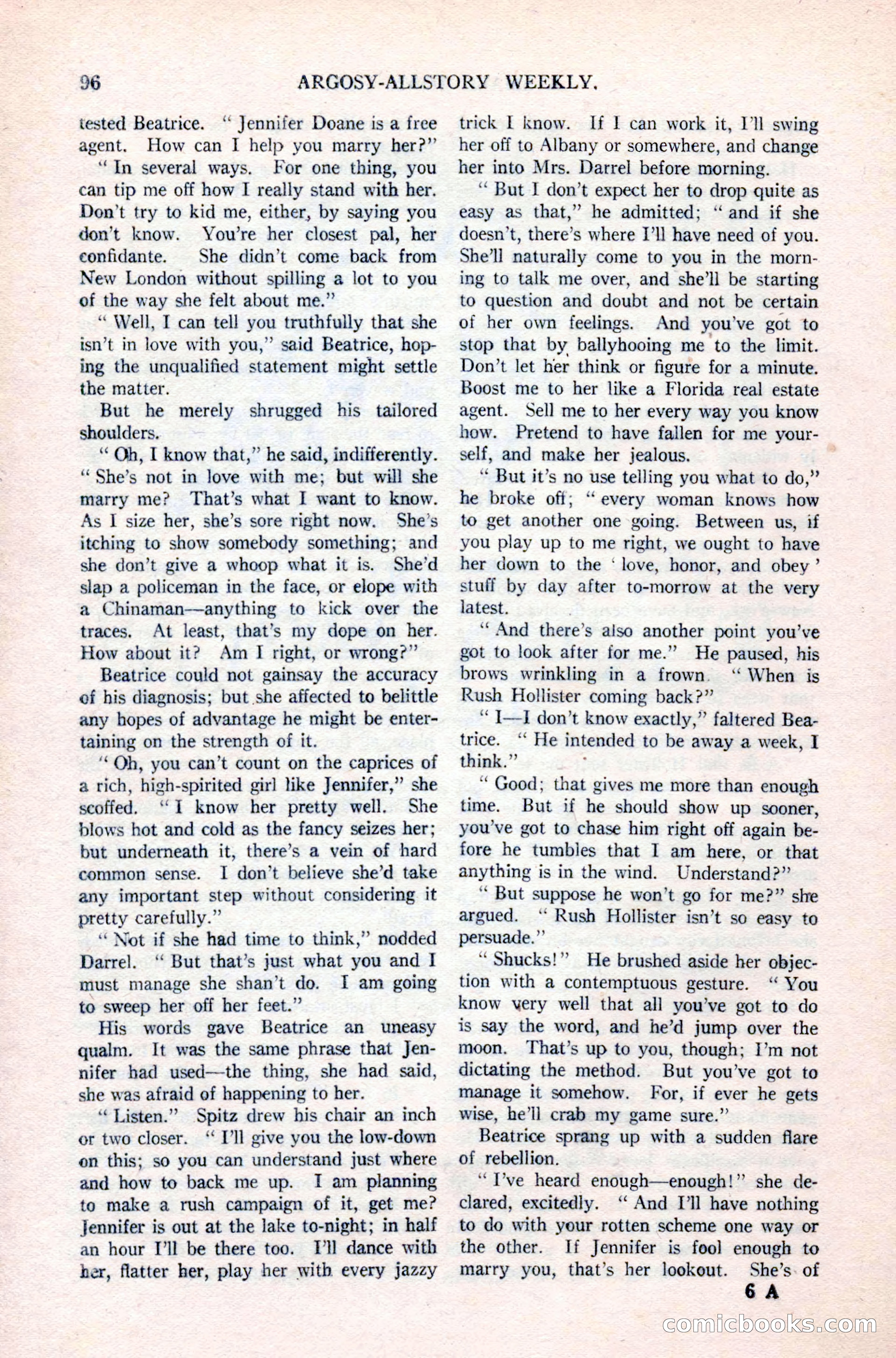 Argosy All-Story Weekly, April 24, 1926 — page 102 of 168