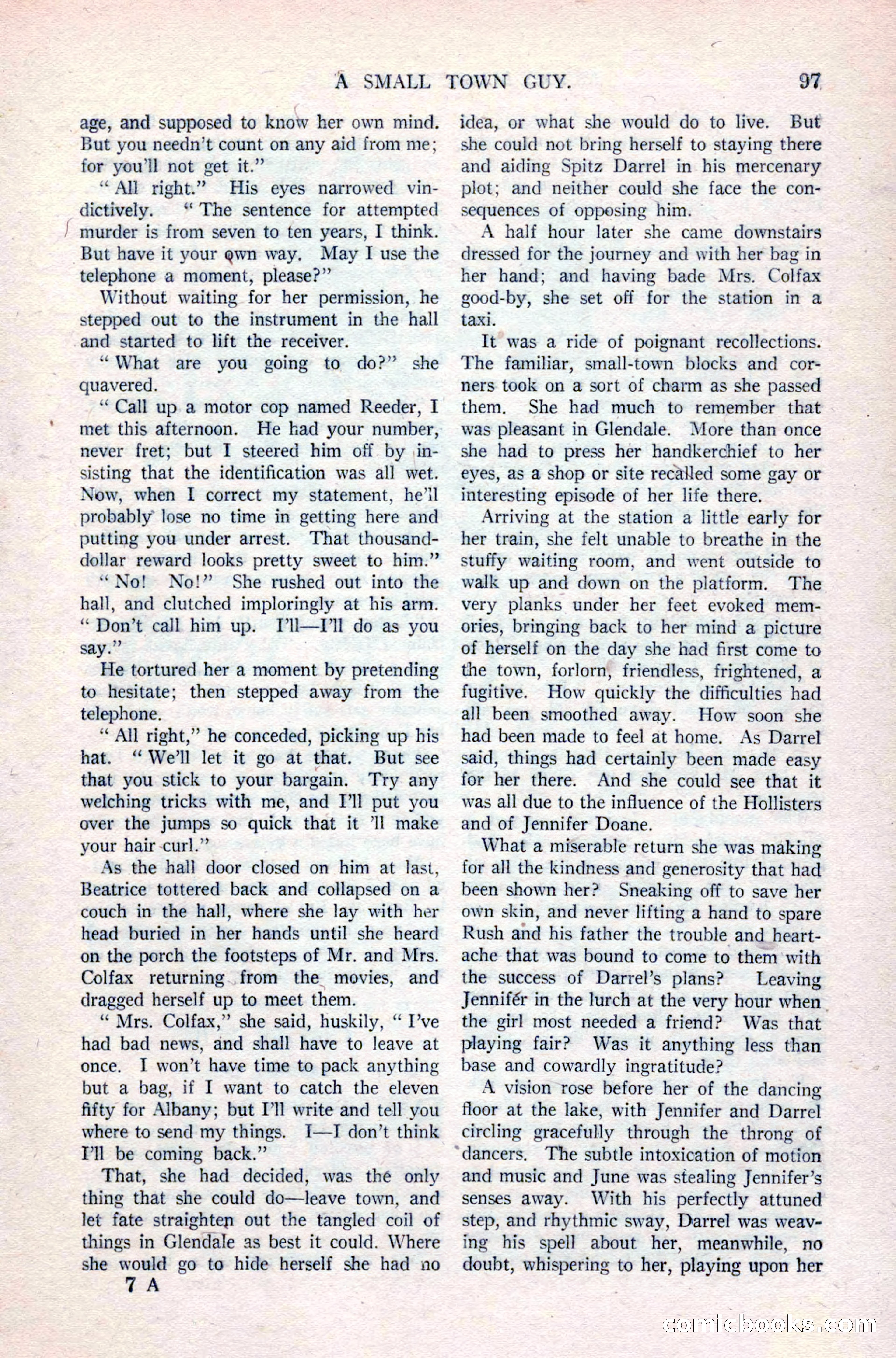 Argosy All-Story Weekly, April 24, 1926 — page 103 of 168