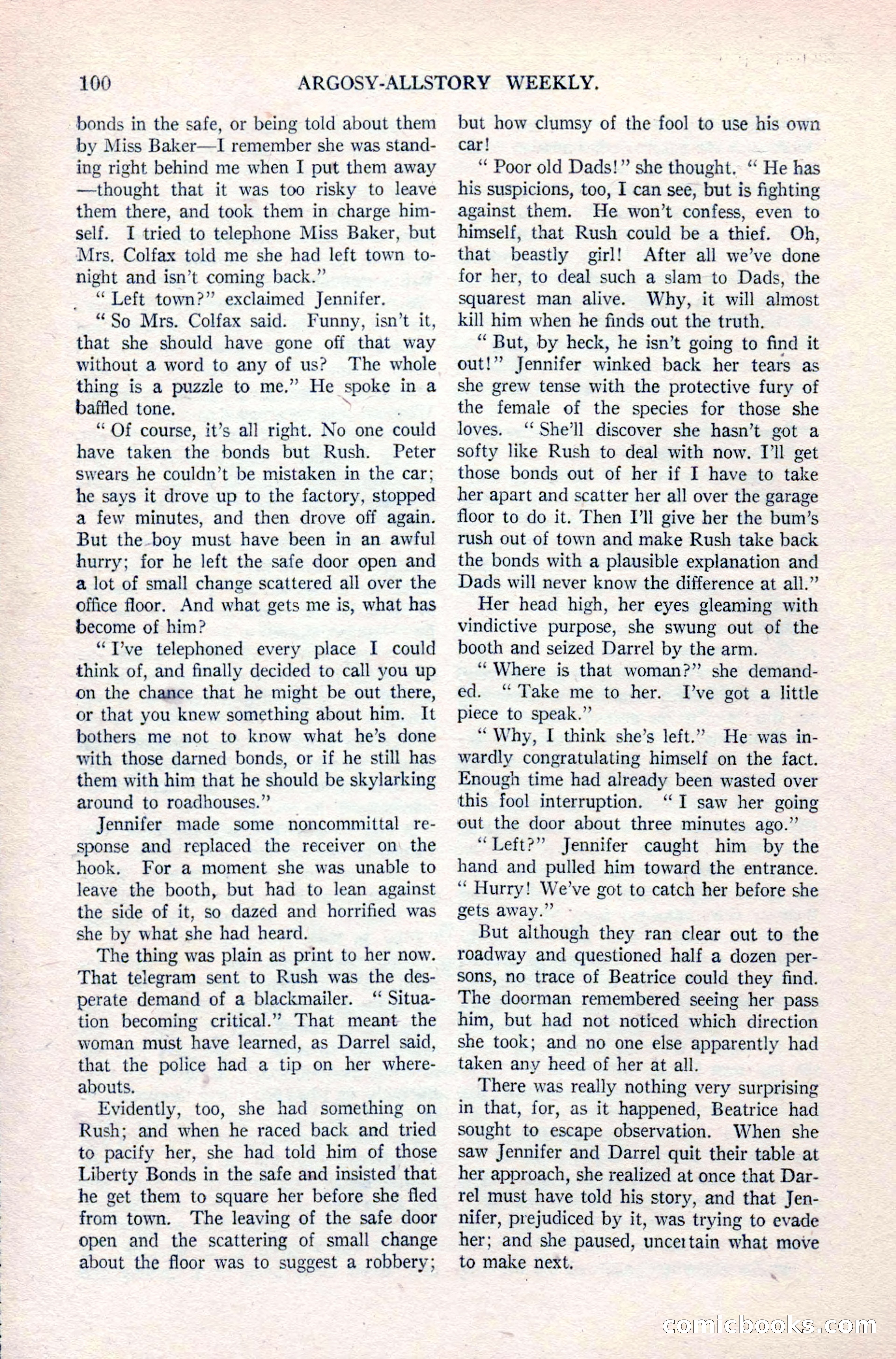 Argosy All-Story Weekly, April 24, 1926 — page 106 of 168