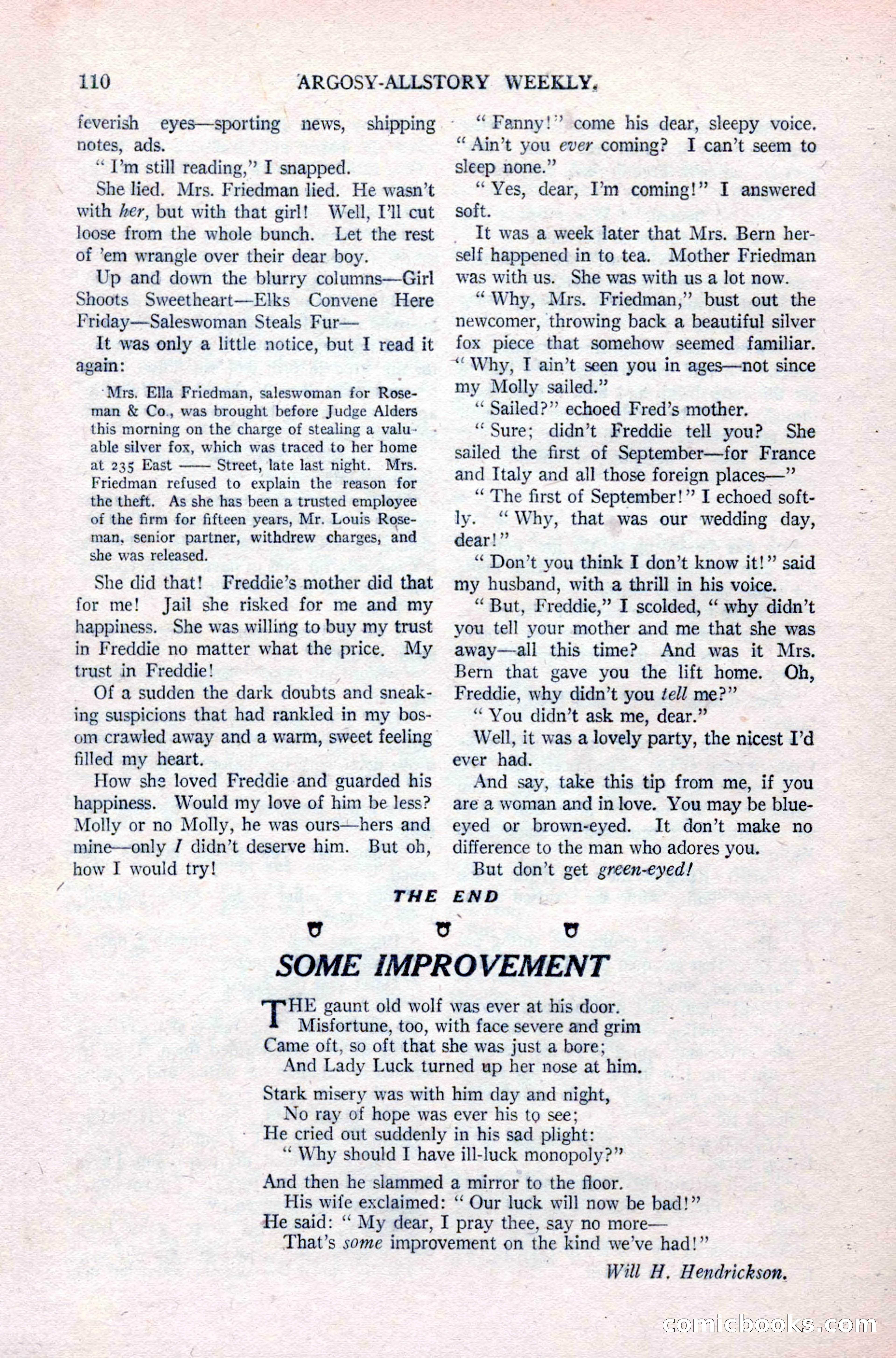Argosy All-Story Weekly, April 24, 1926 — page 116 of 168