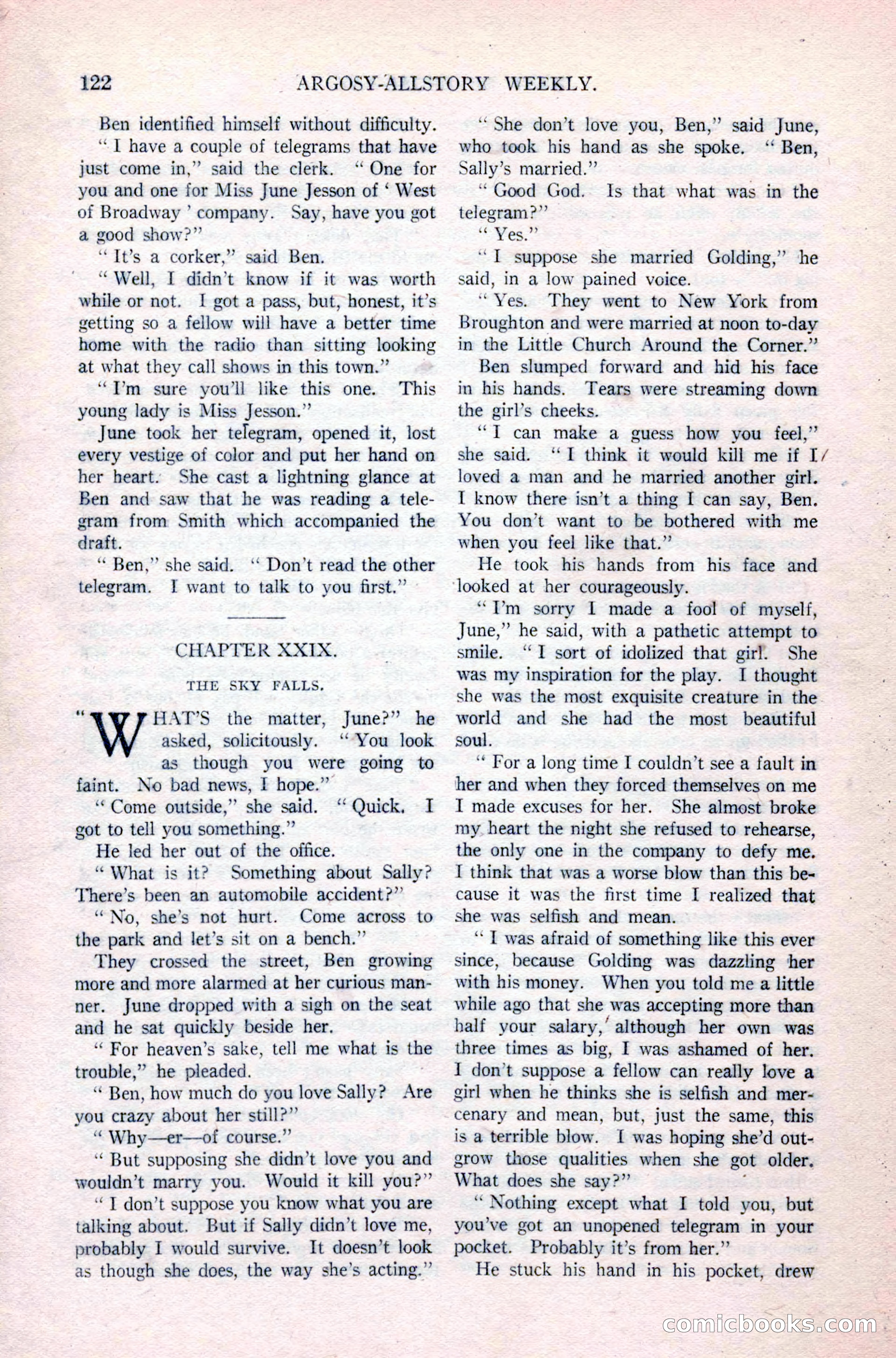 Argosy All-Story Weekly, April 24, 1926 — page 128 of 168