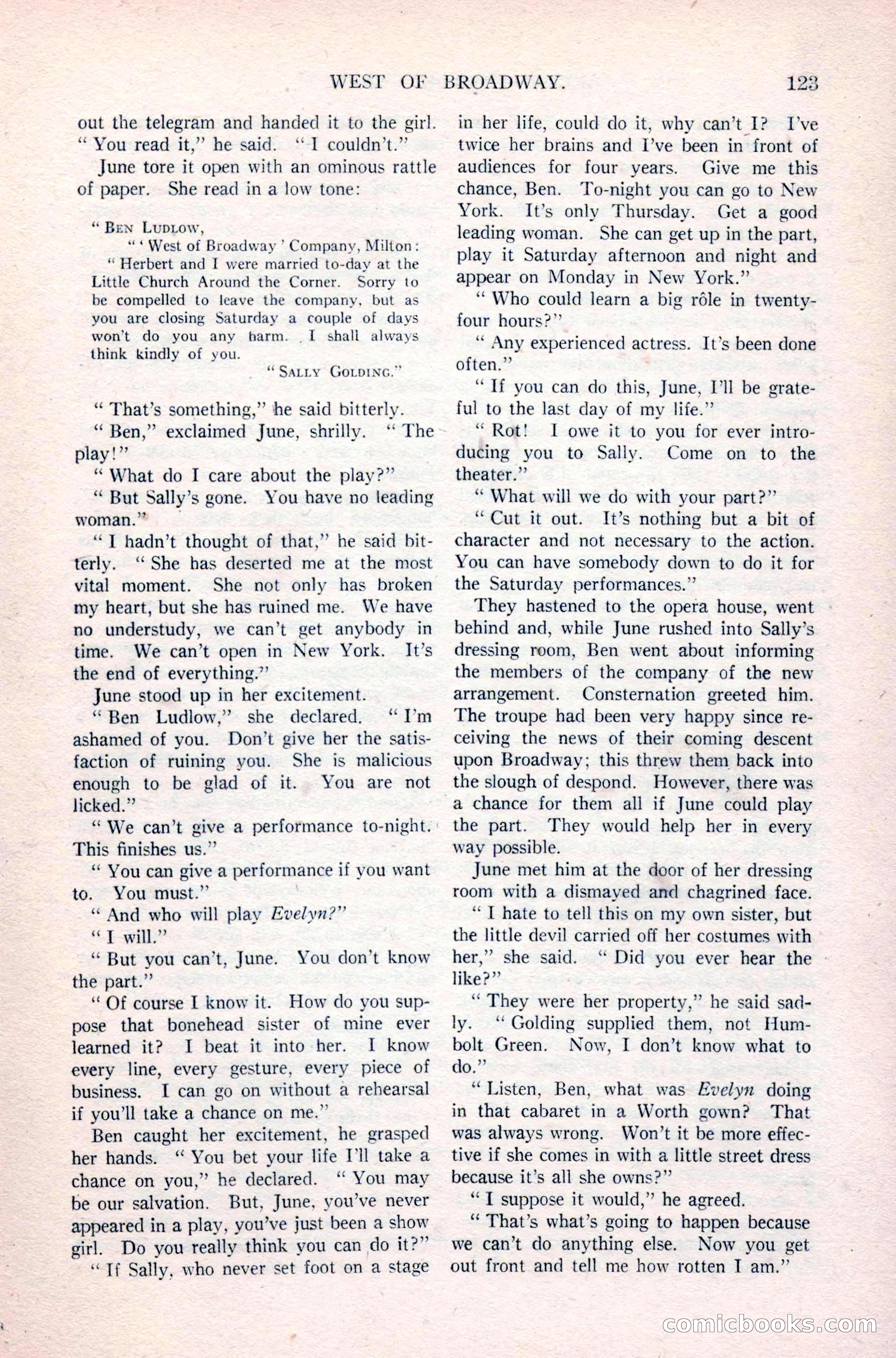 Argosy All-Story Weekly, April 24, 1926 — page 129 of 168