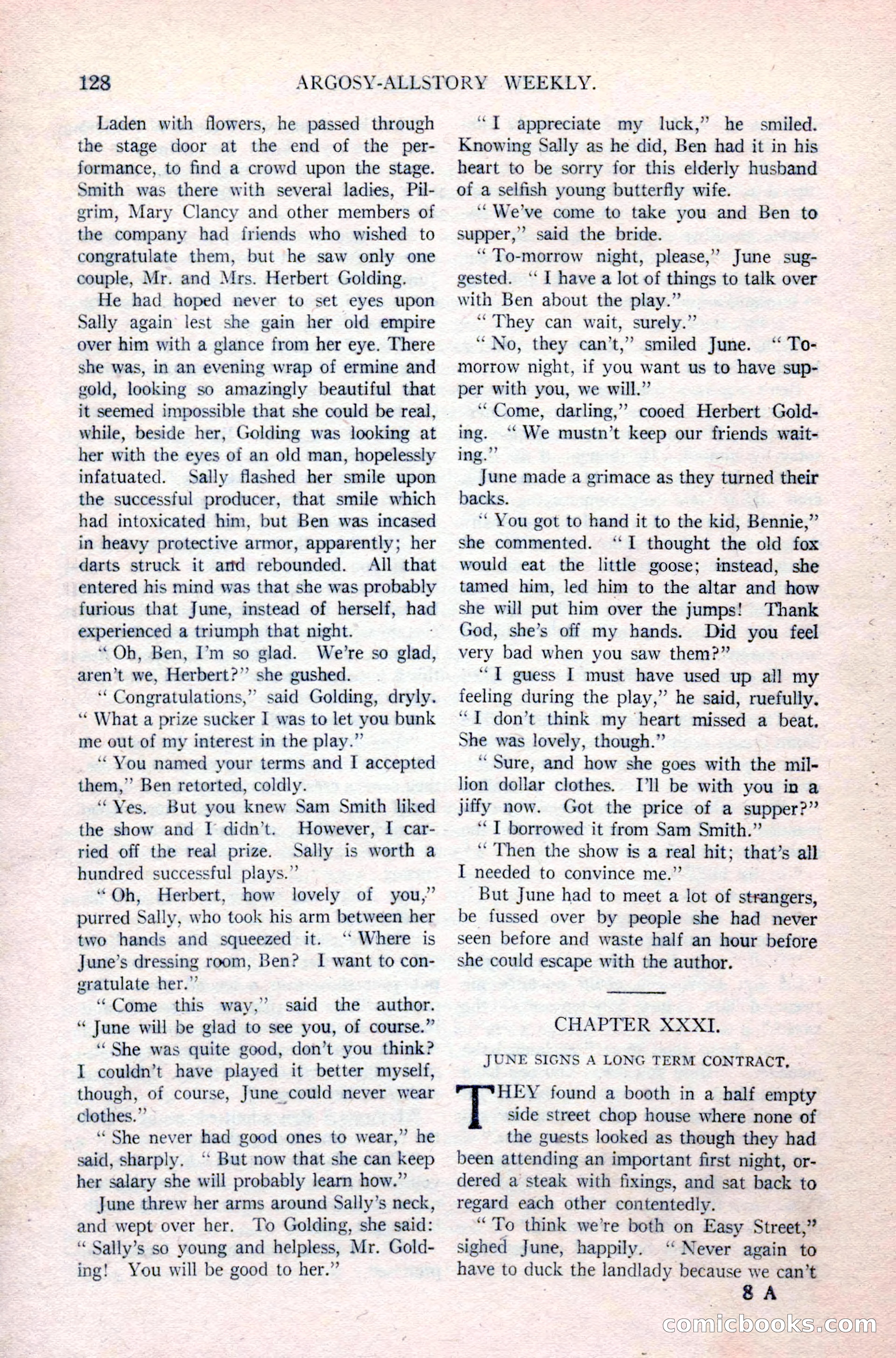 Argosy All-Story Weekly, April 24, 1926 — page 134 of 168