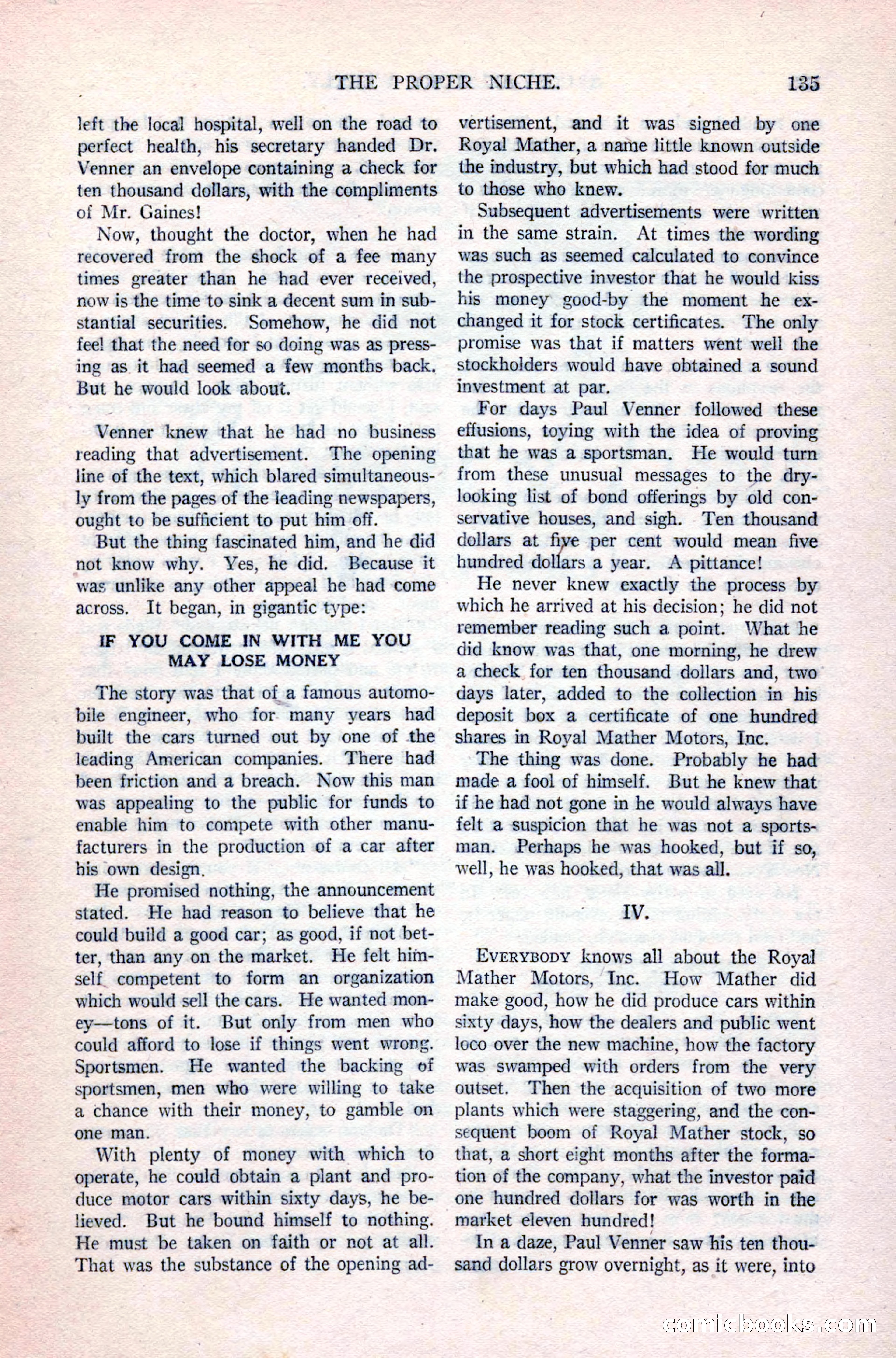 Argosy All-Story Weekly, April 24, 1926 — page 141 of 168