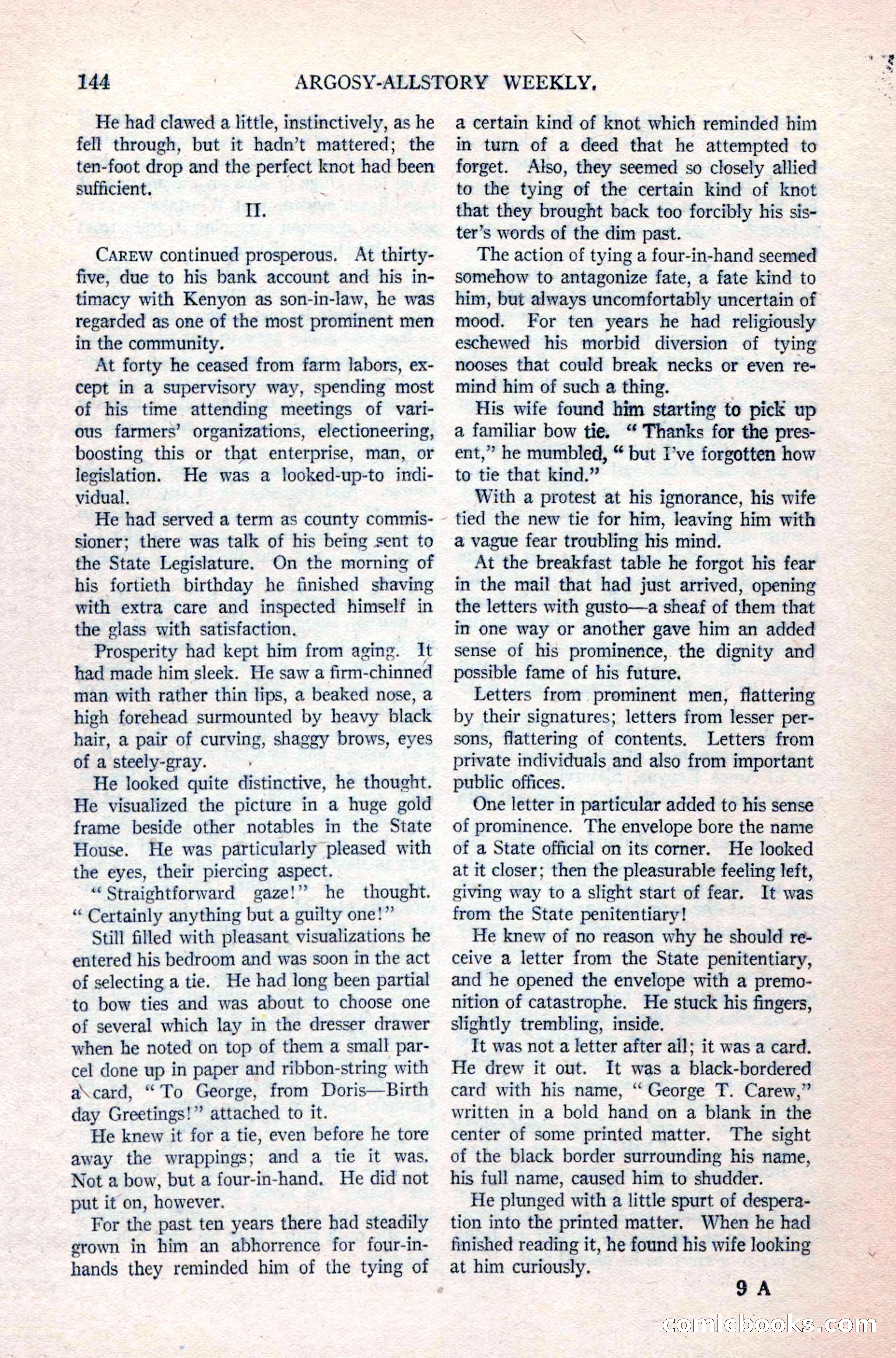 Argosy All-Story Weekly, April 24, 1926 — page 150 of 168